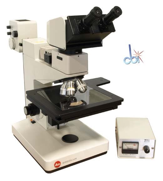 Leitz Ergolux Brightfield Darkfield Reflected Microscope