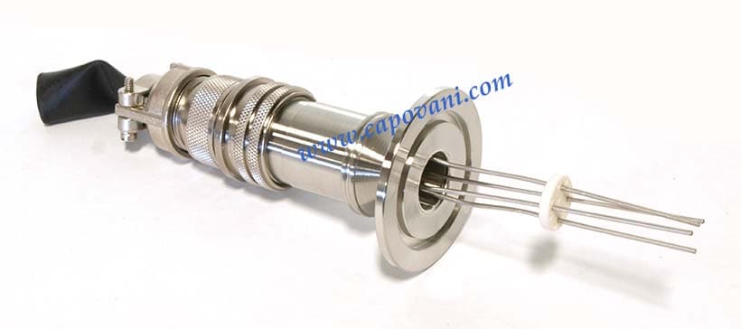 Kurt Lesker TFT2KA00008B Thermocouple Feed Through Type K Mil-Spec Plug