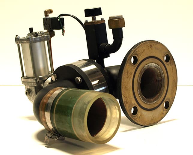 Key High Vac QBV-30-P-55-24DC Butterfly Vacuum Valve