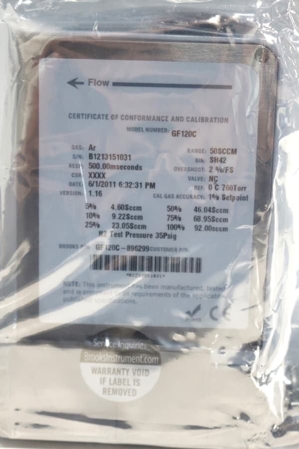 Brooks Instrument GF120C Mass Flow Controller