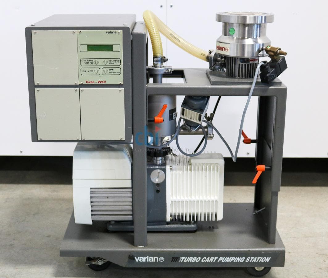 Varian Turbo-V 250 MacroTorr Turbo Pump with SD91 Mechanical Backing Pump