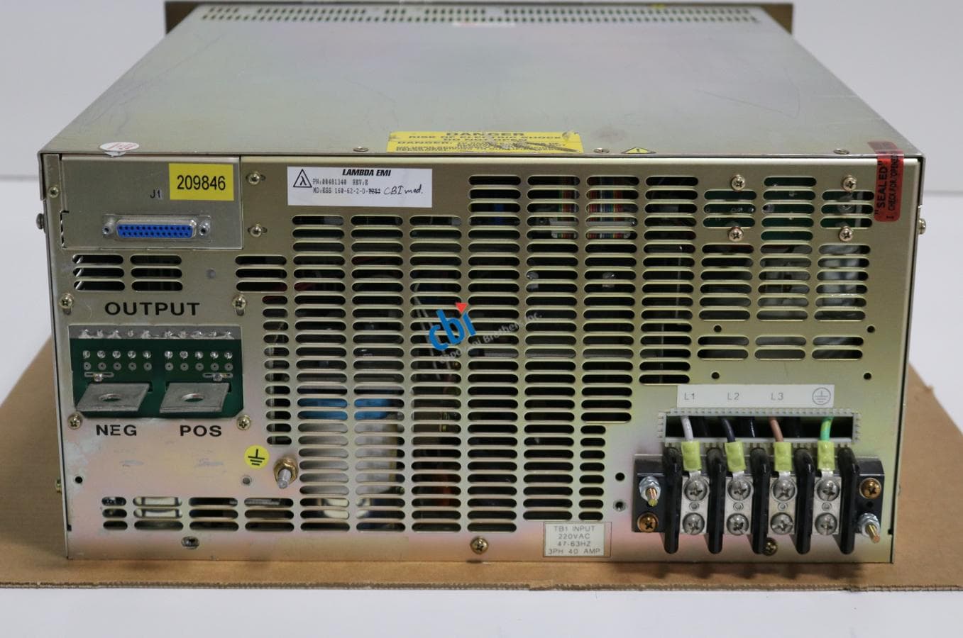 Lambda EMI ESS 160-62-2-D 10 kW DC Power Supply