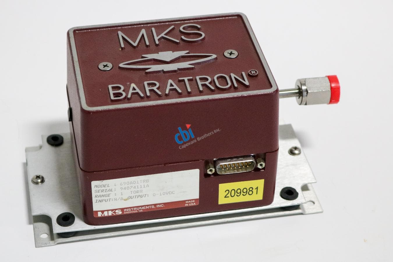 MKS Instruments Inc 690A01TRB Baratron Capacitance Gauge