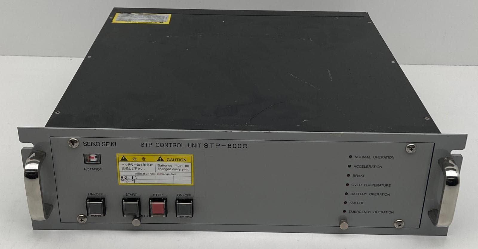 Seiko Seiki Scu600 Turbomolecular Vacuum Pump Controller