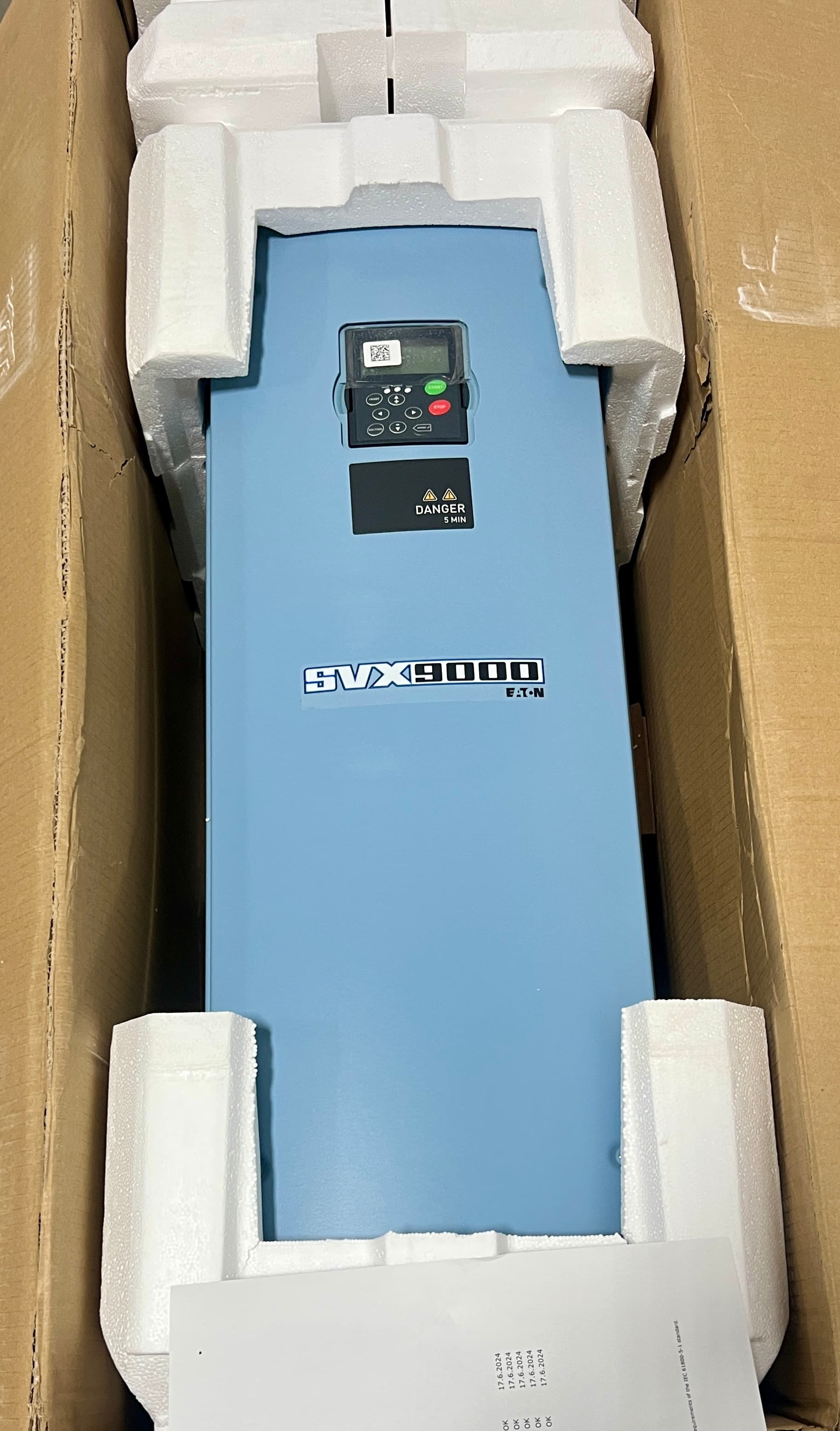Eaton SVX100A1-4A1N1 Variable Frequency Drive, 100HP 480V, 2024 Vintage