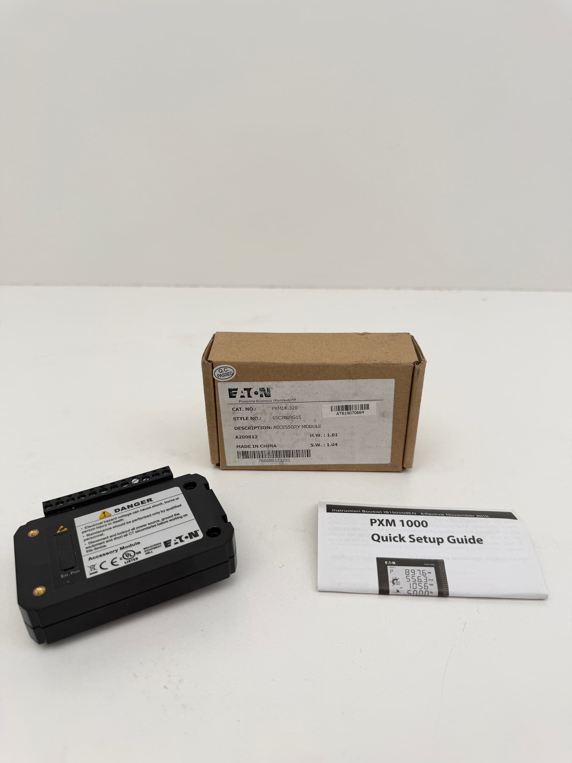 Eaton PXM1K-320 Power Xpert Meter 1000 I/O Expansion Module 4DI 2RO 2AI 0-20mA