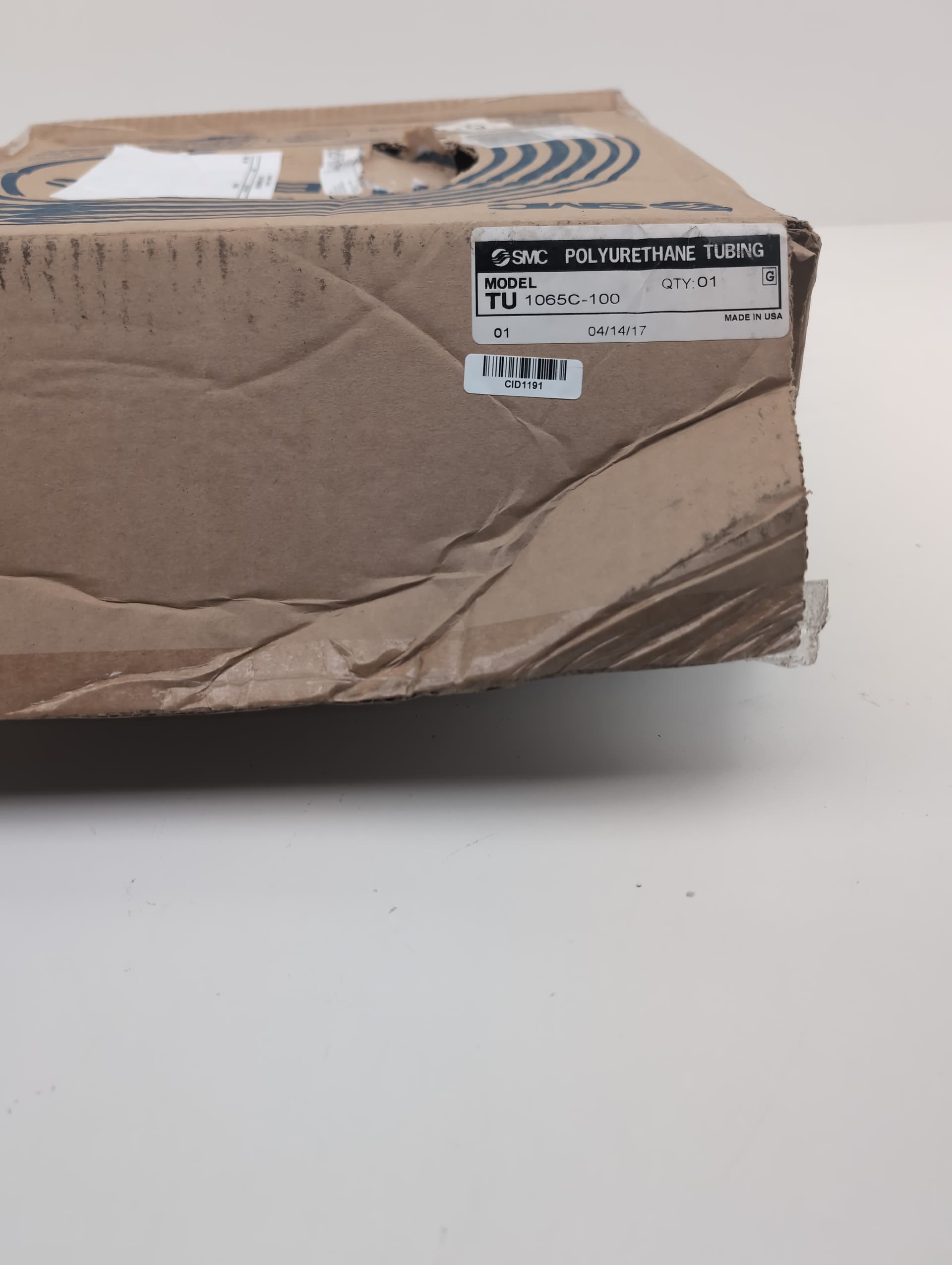 SMC TU 1065C-100 Polyurathane Tubing 6.5 mm ID x 10 m m OD x 97 M L