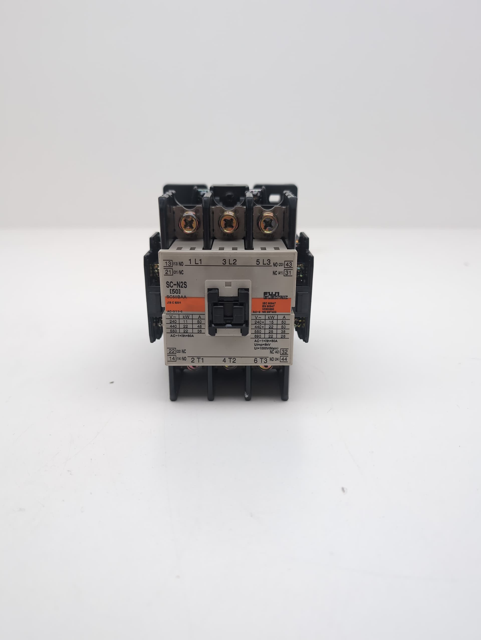 Fuji Electric SC-N2S SC50BAA Contactor 200-220VAC Coil, 50A