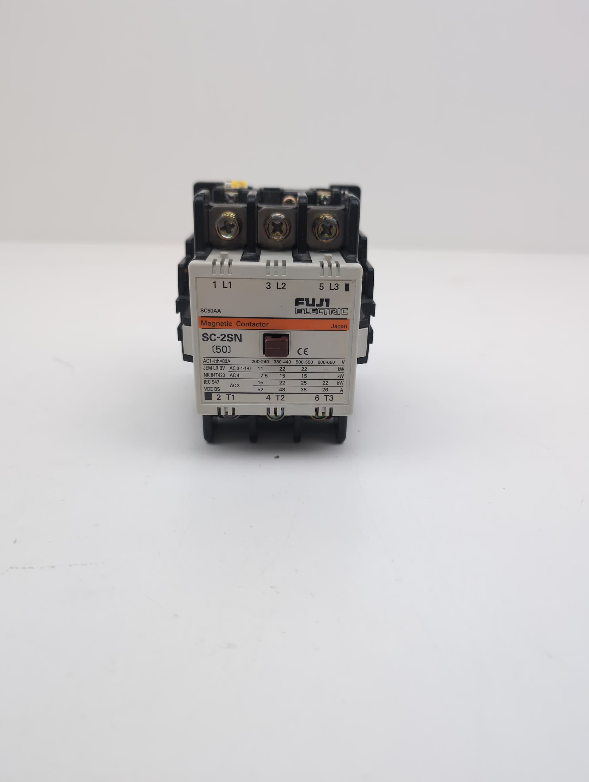Fuji Electric SC-2SN SC50AA Contactor 200-220VAC Coil, 50A