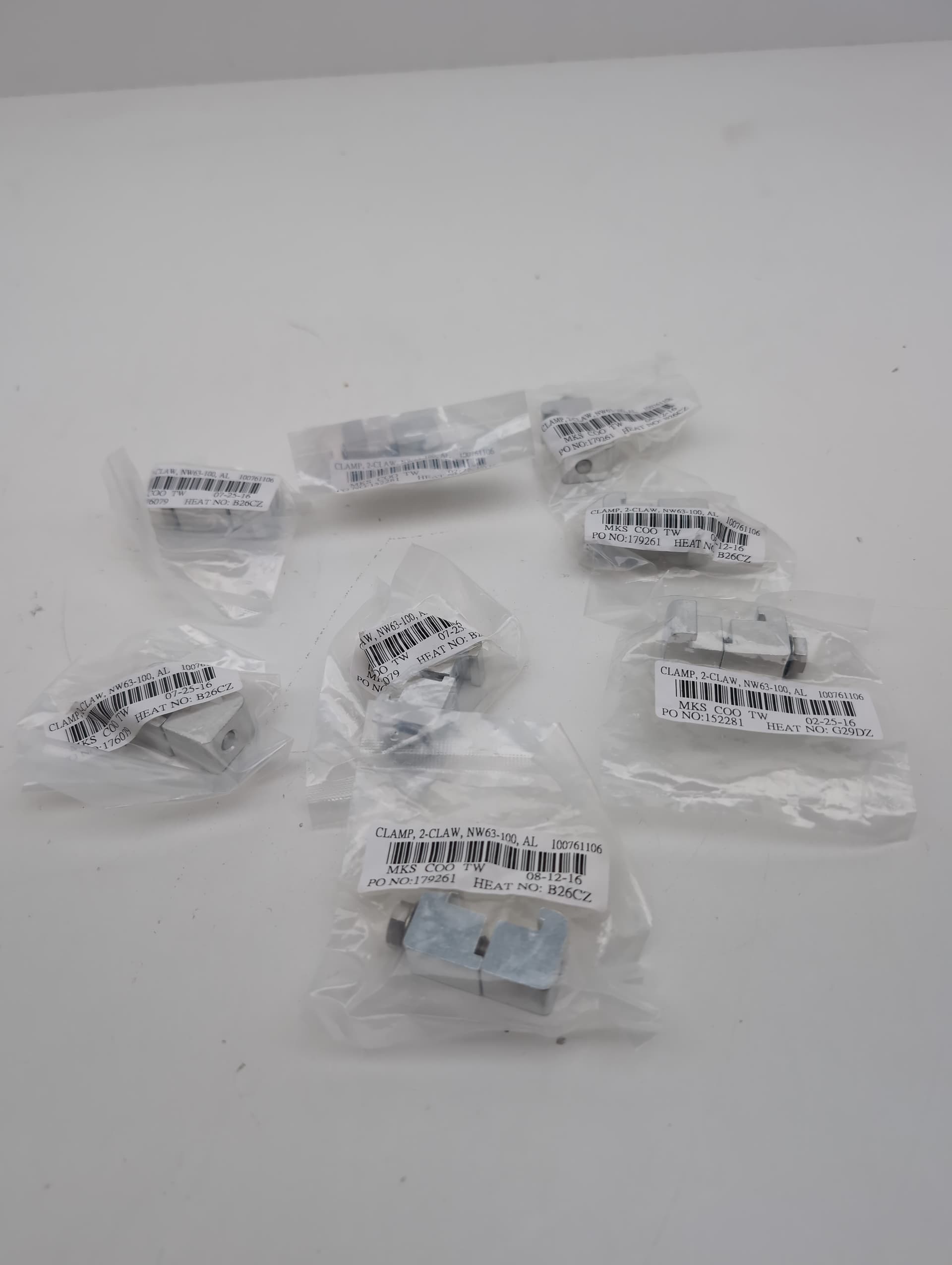 MKS 100761106 Clamp, 2 claw NW-100,AL