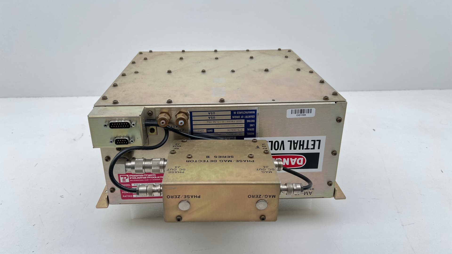 RF Power Products RFPP AM10 Matching Network. 1KW, 13.56 MHz, Removed from 700 S