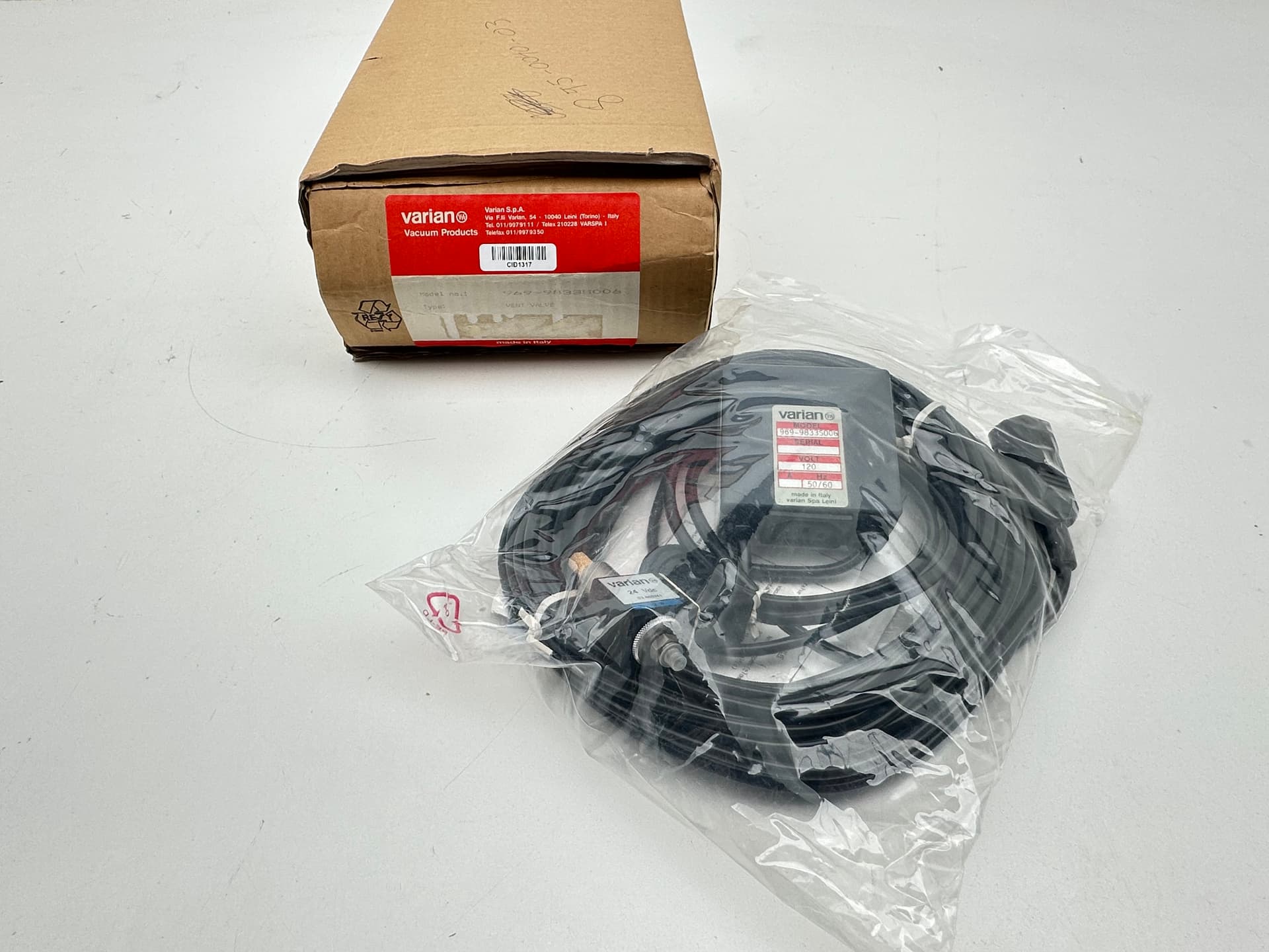 Varian 969-9833S006 Turbo-V Vent Valve