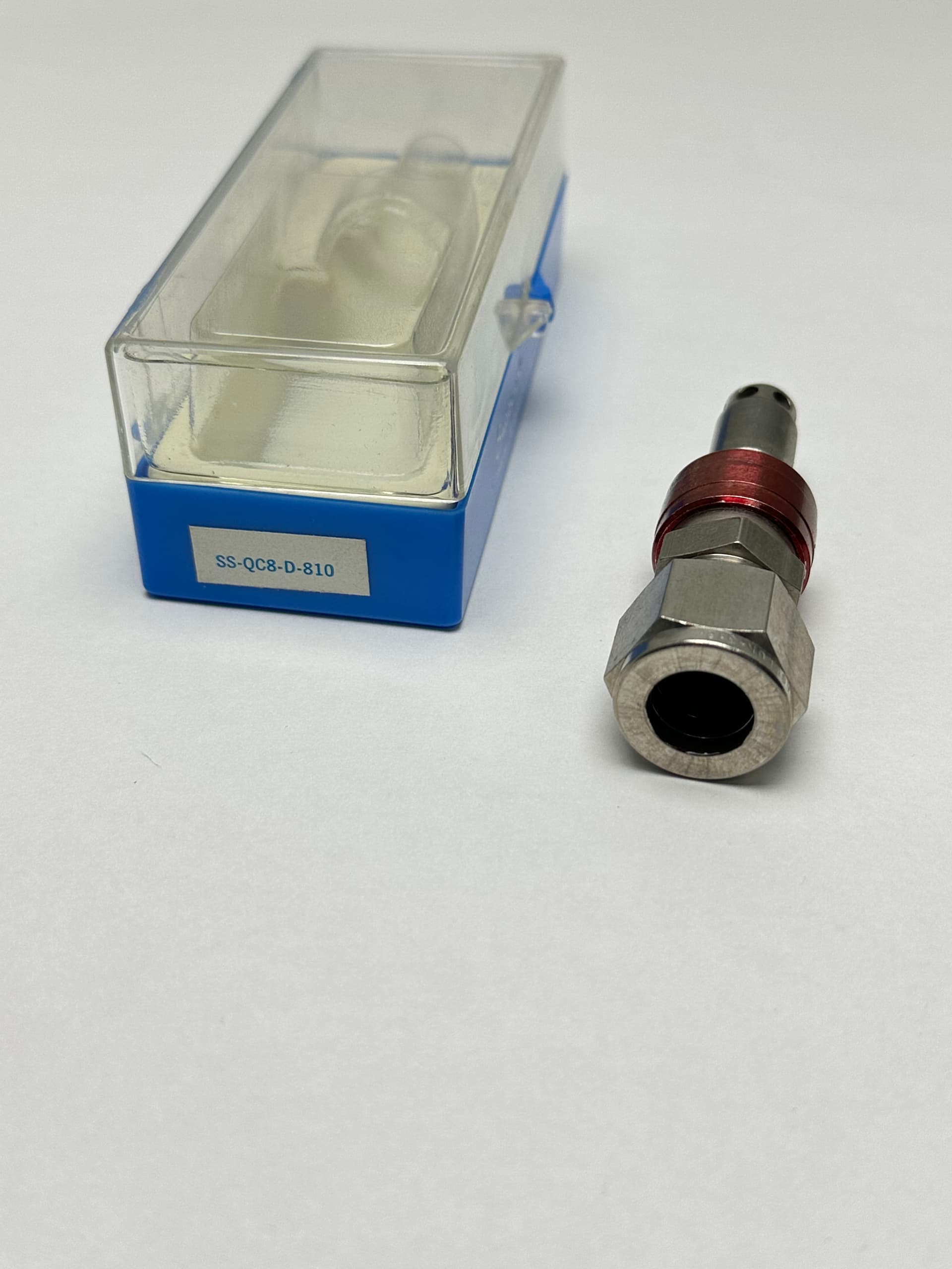 Swagelok SS-QC8-D-810 Quick Connect Stem w/Valve, 1.5 Cv, 1/2" Tube Fitting