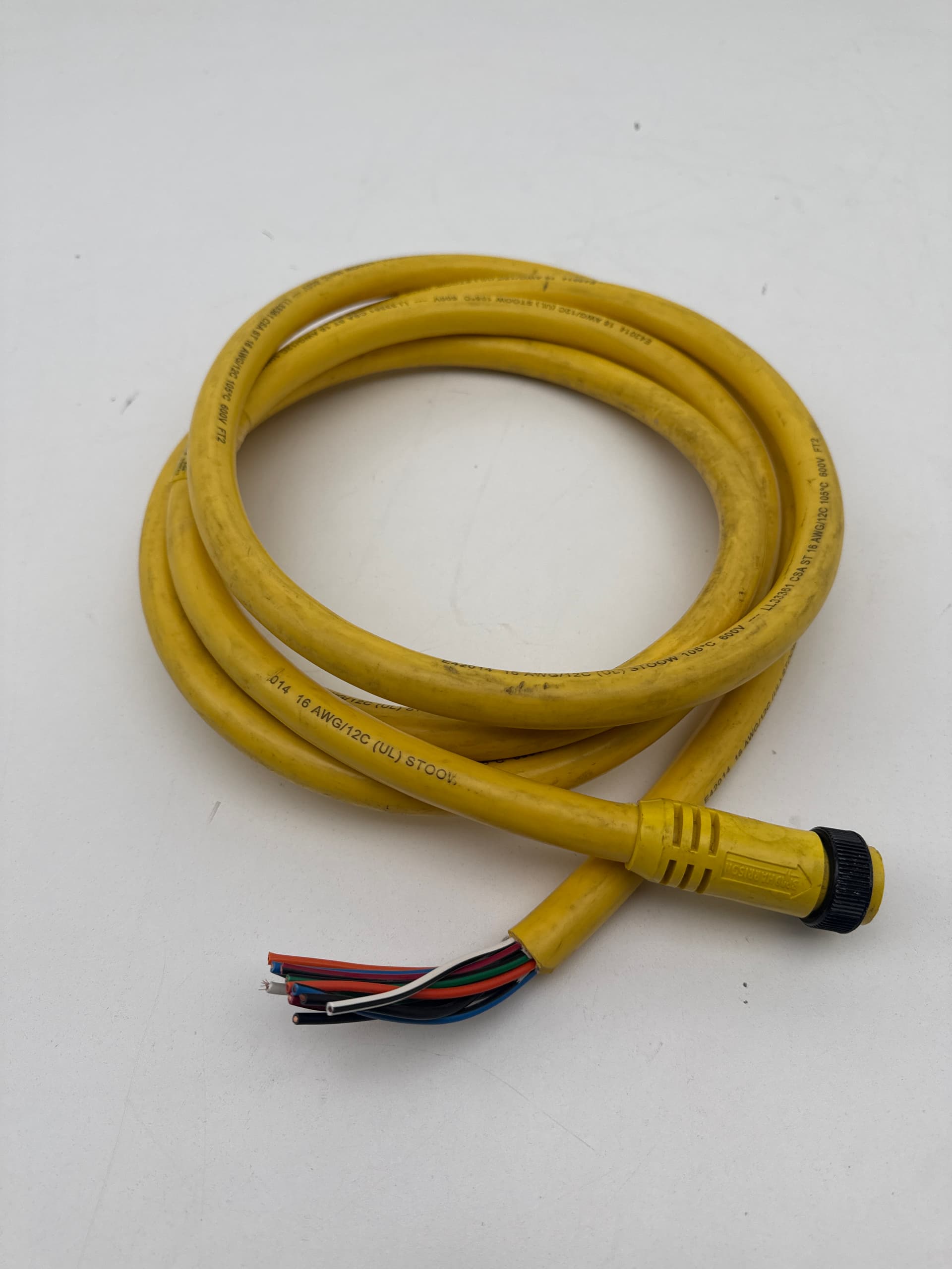 Woodhead Brad Harrison 302002A01F120 Mini-Change Cordset, 12P, 600 V, 5 A