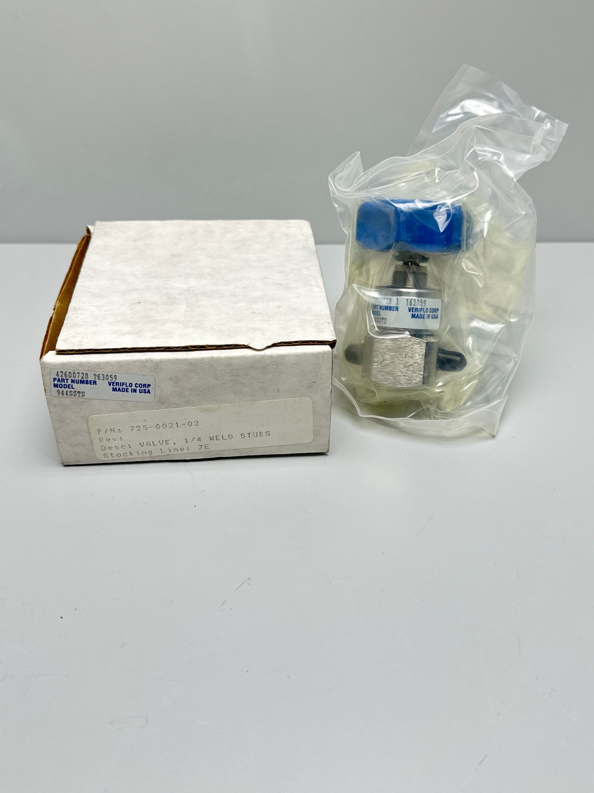 Veriflo Corp 42600728, 944SSTS Diaphragm Valve, 944 Series