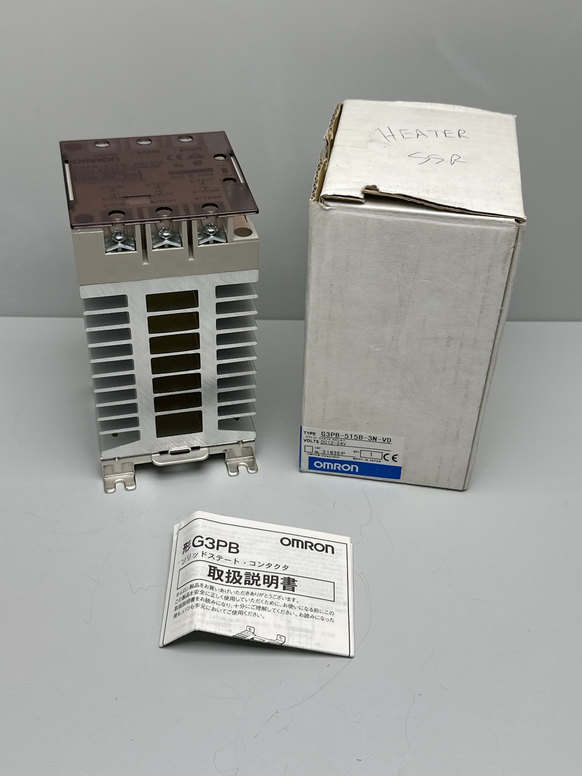 OMRON G3PB-515B-3N-VD Solid State Contactor, 15 A, 480 VAC, 3-Pole