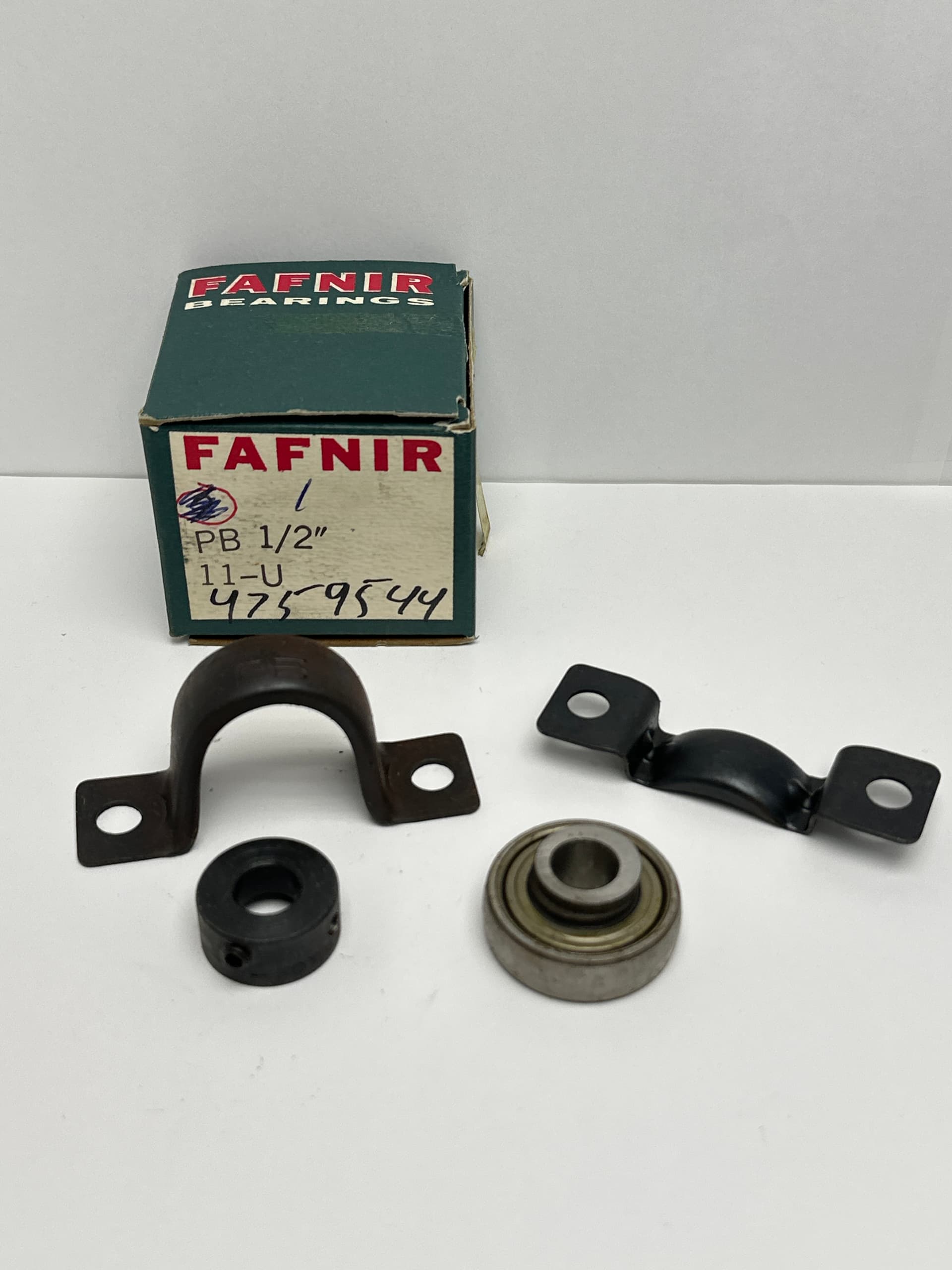 Fafnir PB 1/2" Pillow Block Bearing, 1/2 in Bore, 2-Bolt, Shroud Seal