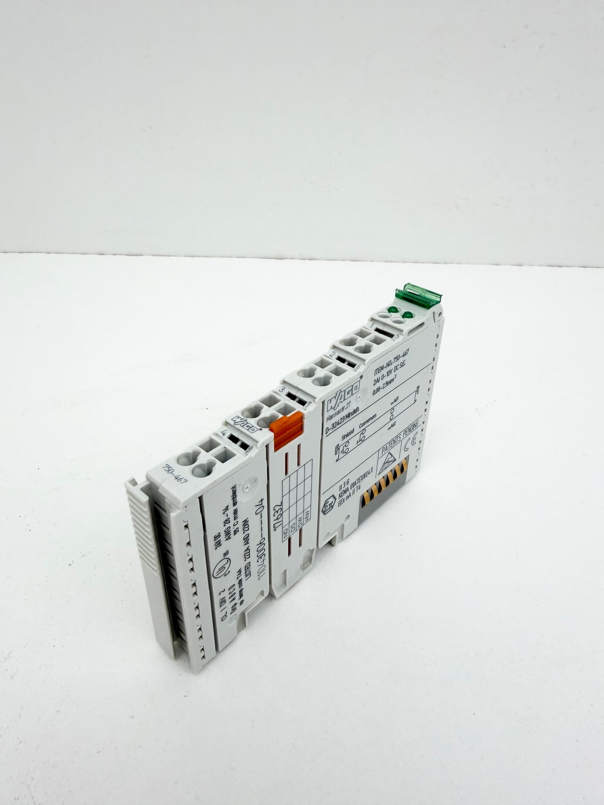 Wago 750-467 2-Channel Analog Input Module 0-10VDC
