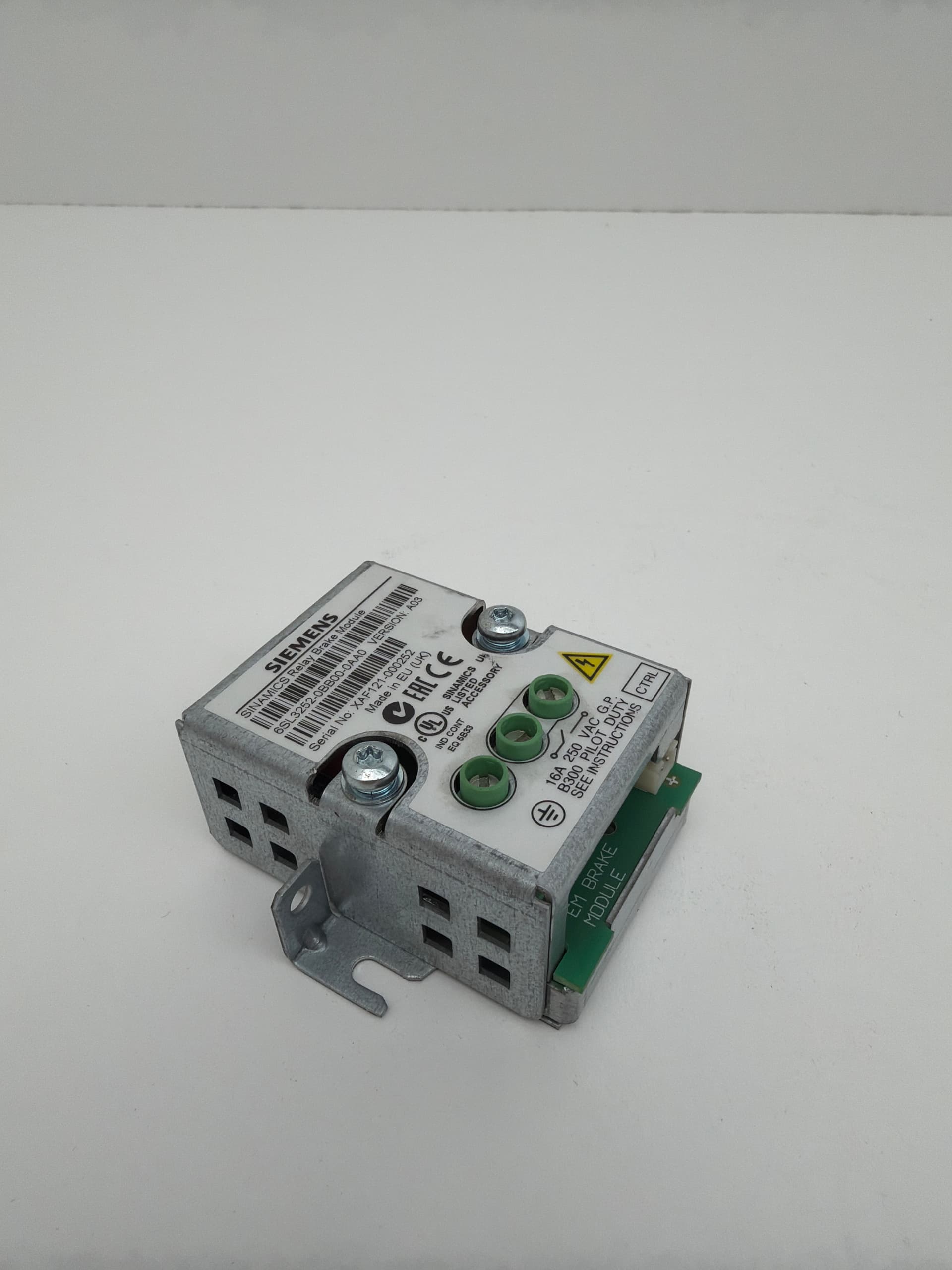 Siemens 6SL3252-0BB00-0AA0 SINAMICS Relay Brake Module