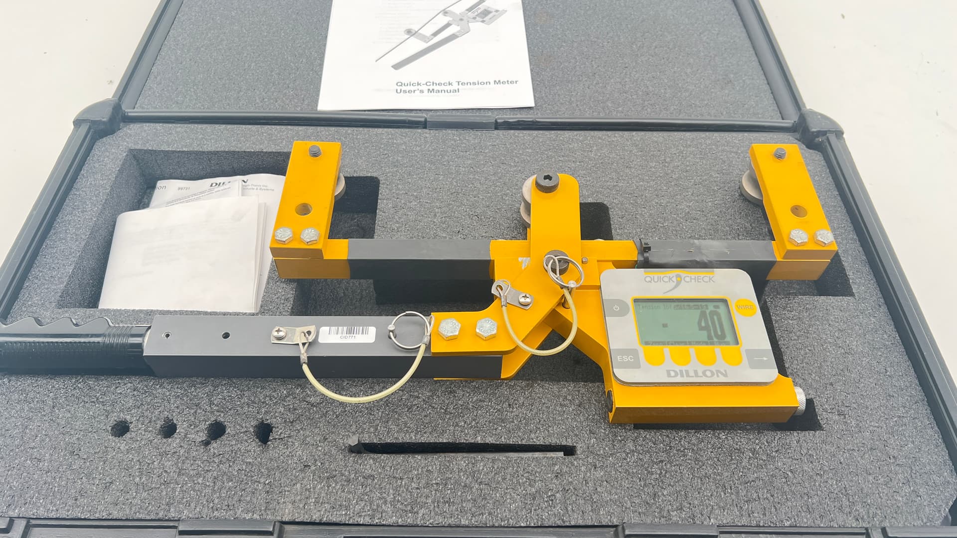 Dillion Quick Check Wire Cable Tension Meter, 10K Lb Capacity