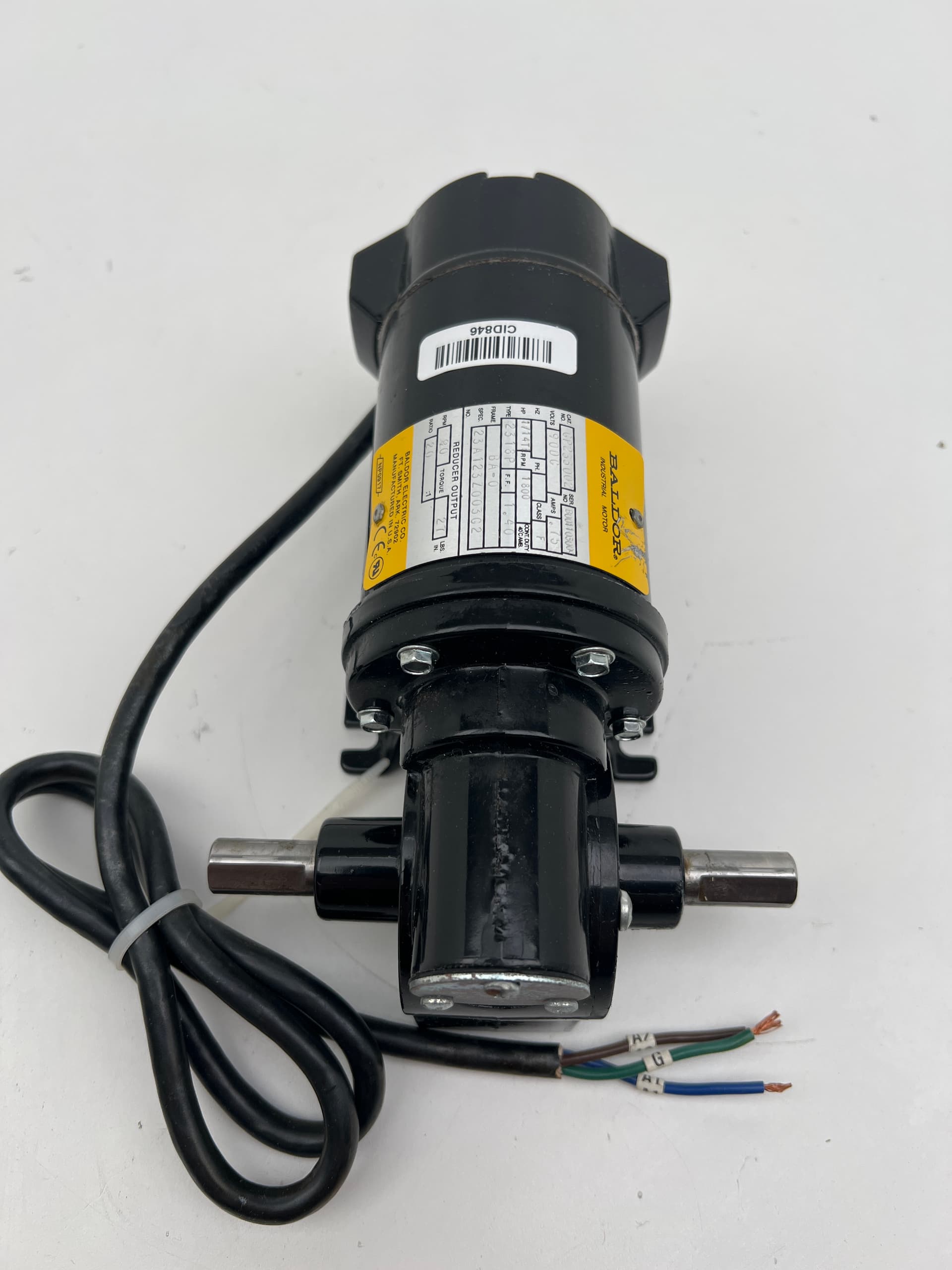 Baldor-Reliance-ABB GP233002 Right Angle DC Gearmotor, 90 degree