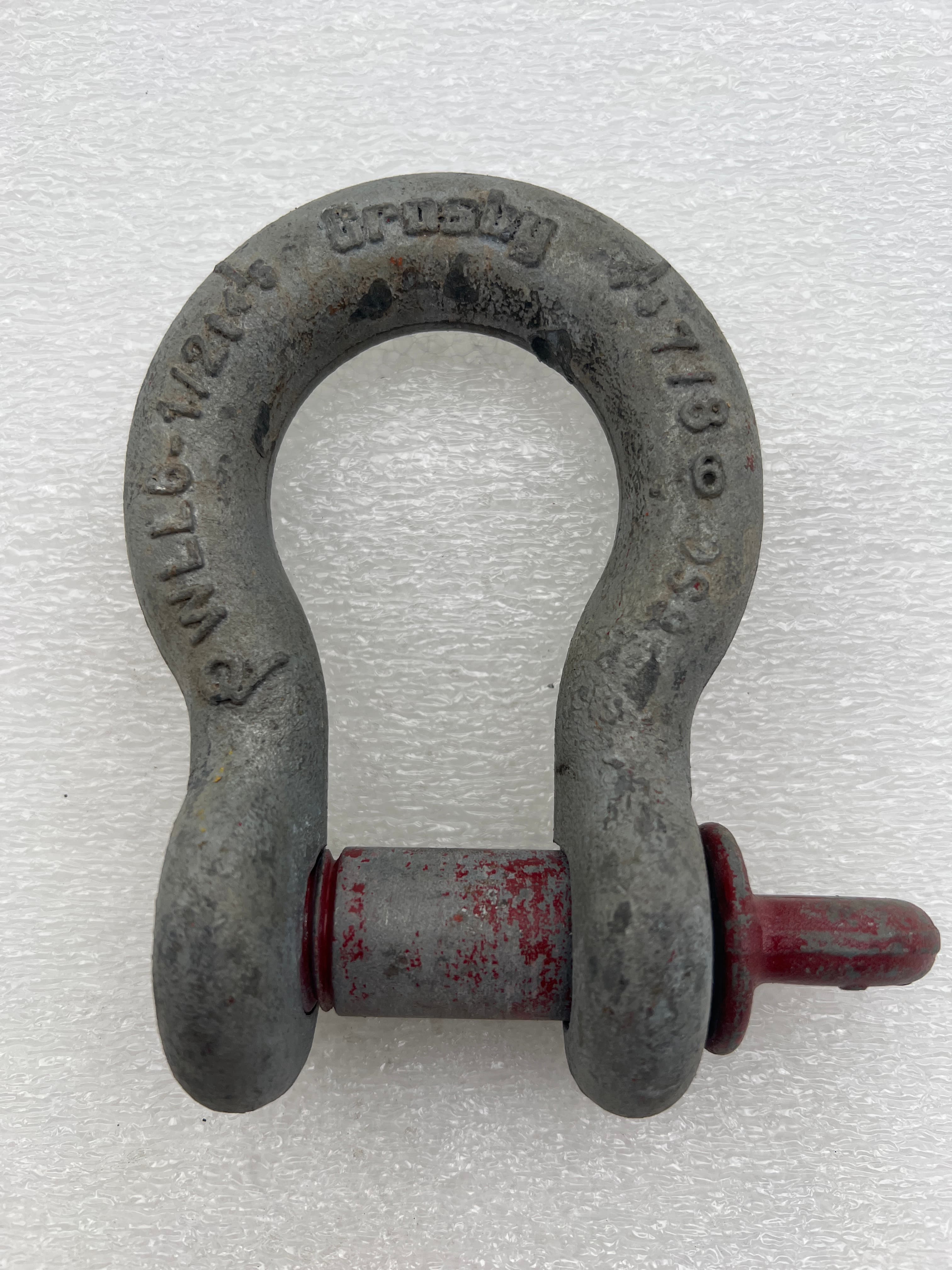 Crosby G2130 Bolt Type 7/8", 6.5 Ton Galvanized Anchor Shackle
