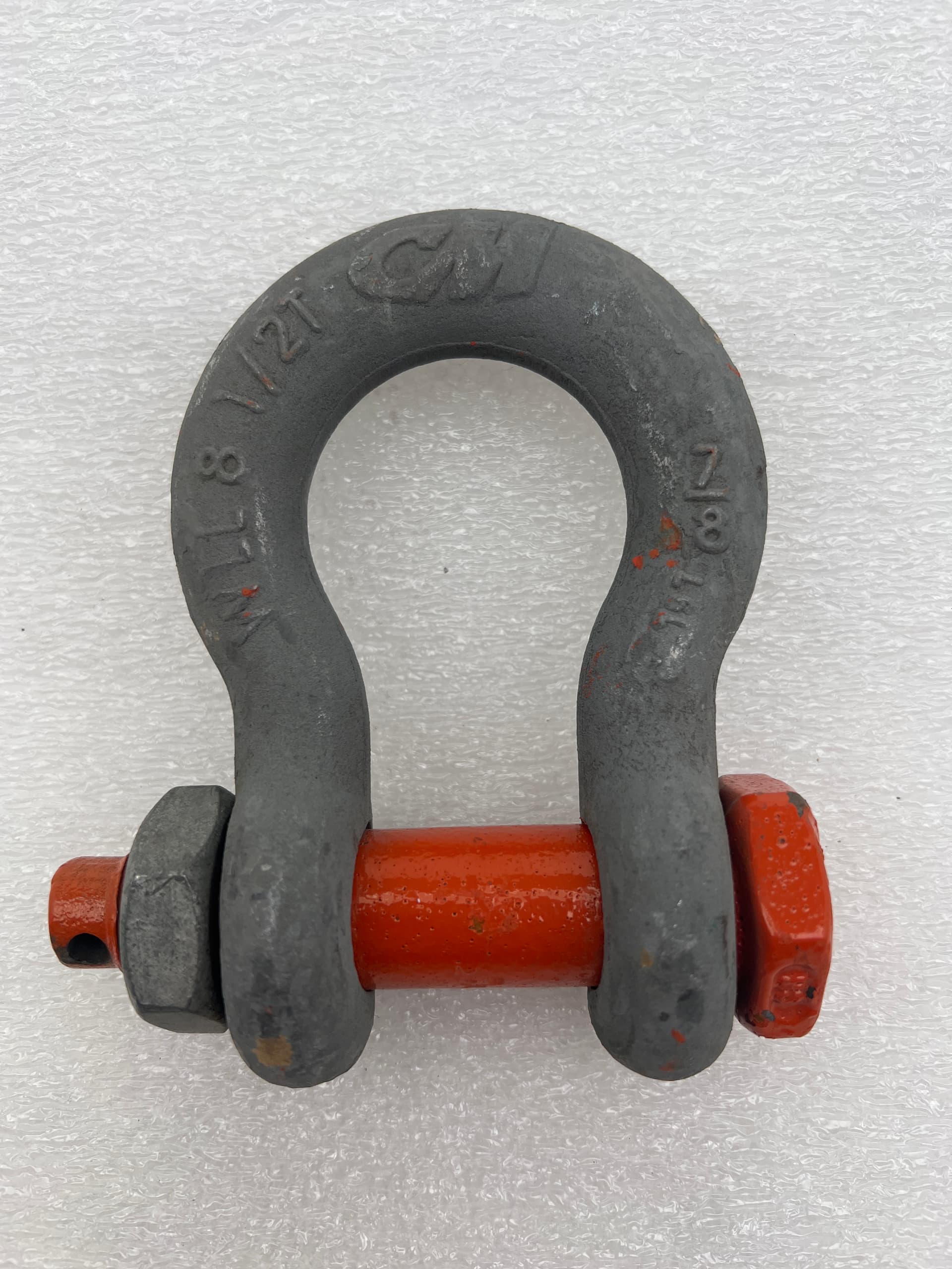 CM Columbus McKinnon M853G Bolt Type 7/8" 8.5 Ton WLL Galvanized Anchor Shackle