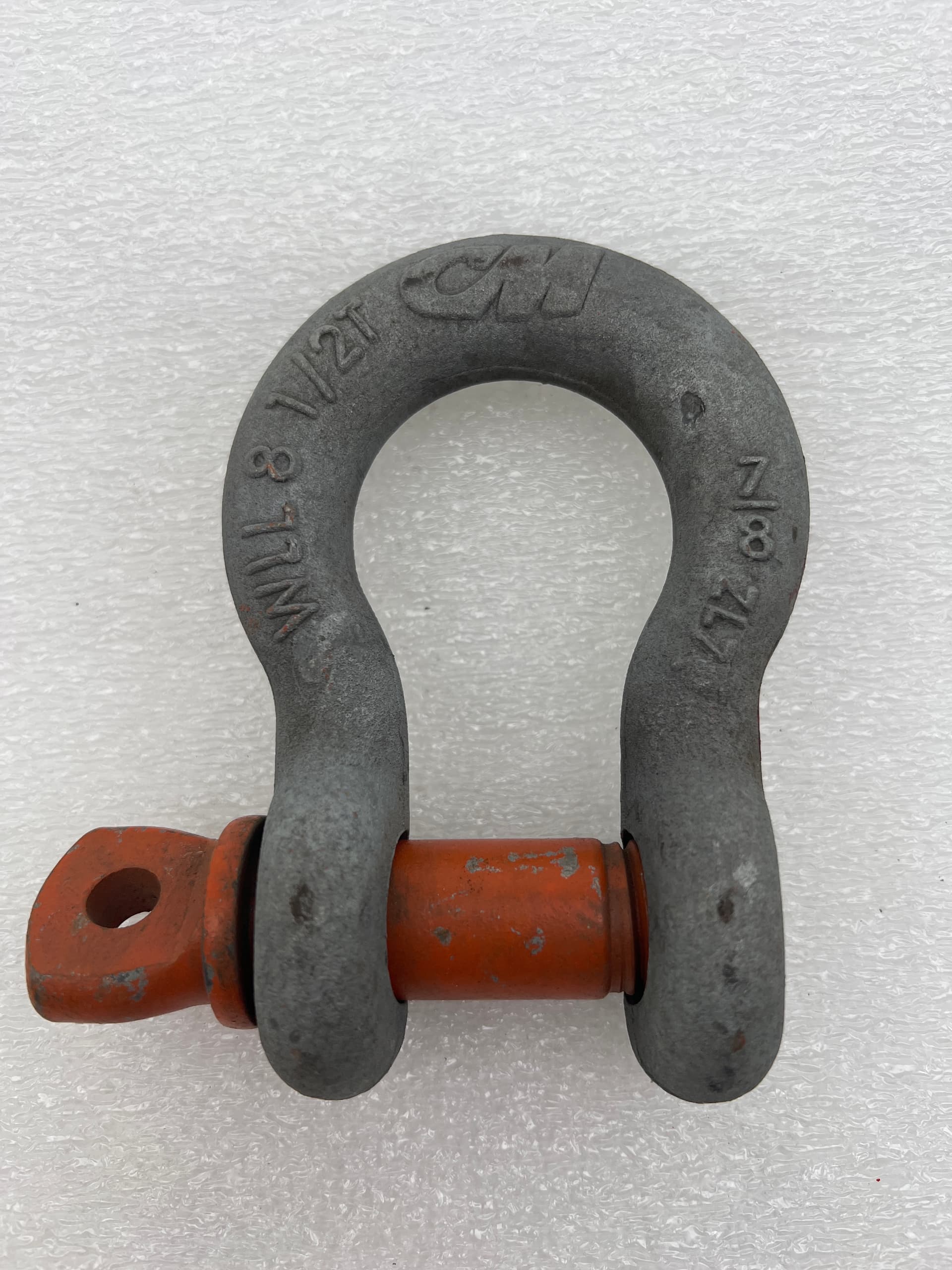 CM Columbus McKinnon M653G 7/8" 8.5 Ton Galvanized Screw Pin Anchor Shackle