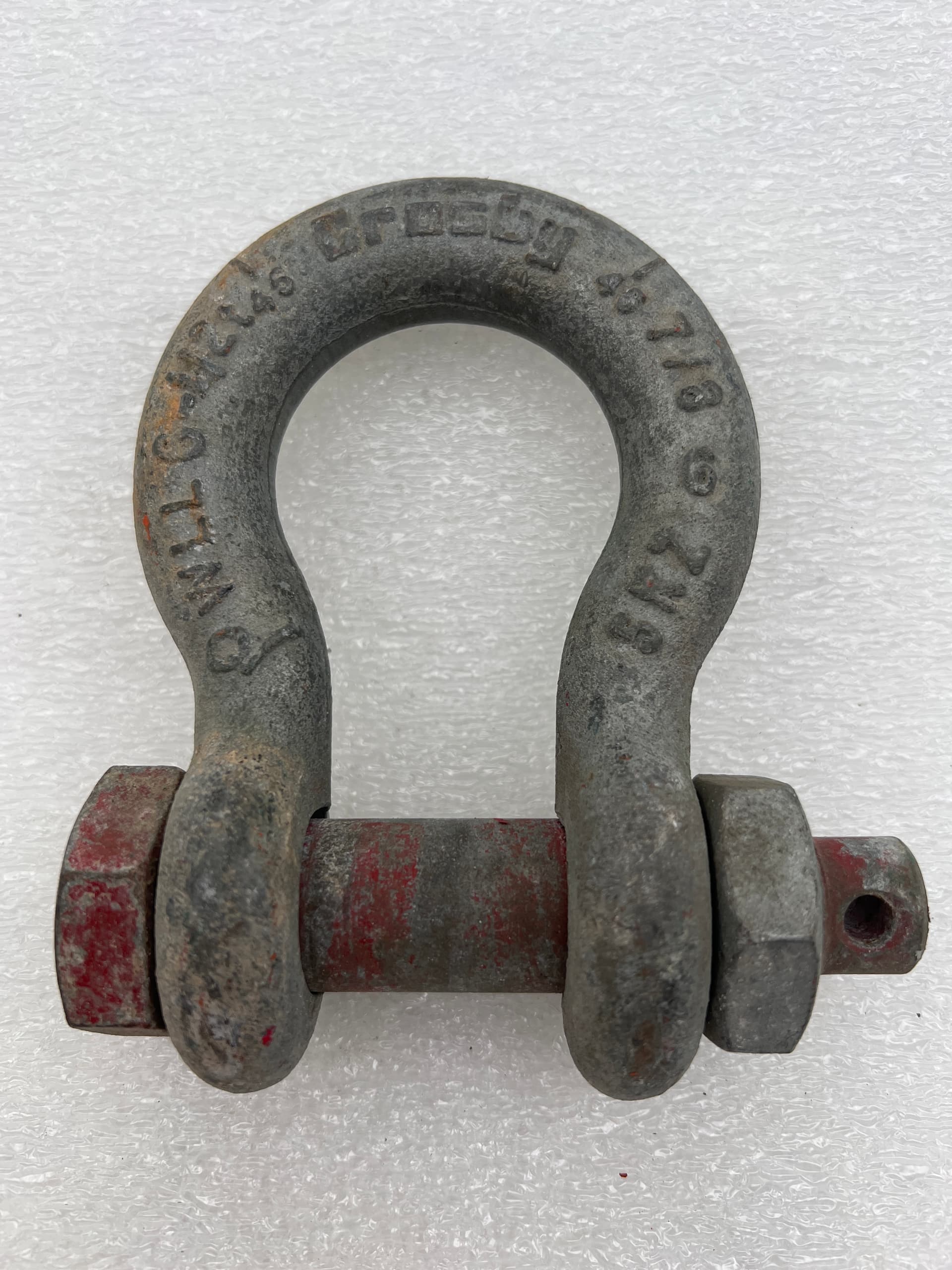 Crosby G-2130 7/8", 6.5Ton Galvanized Bolt Type Anchor Shackle