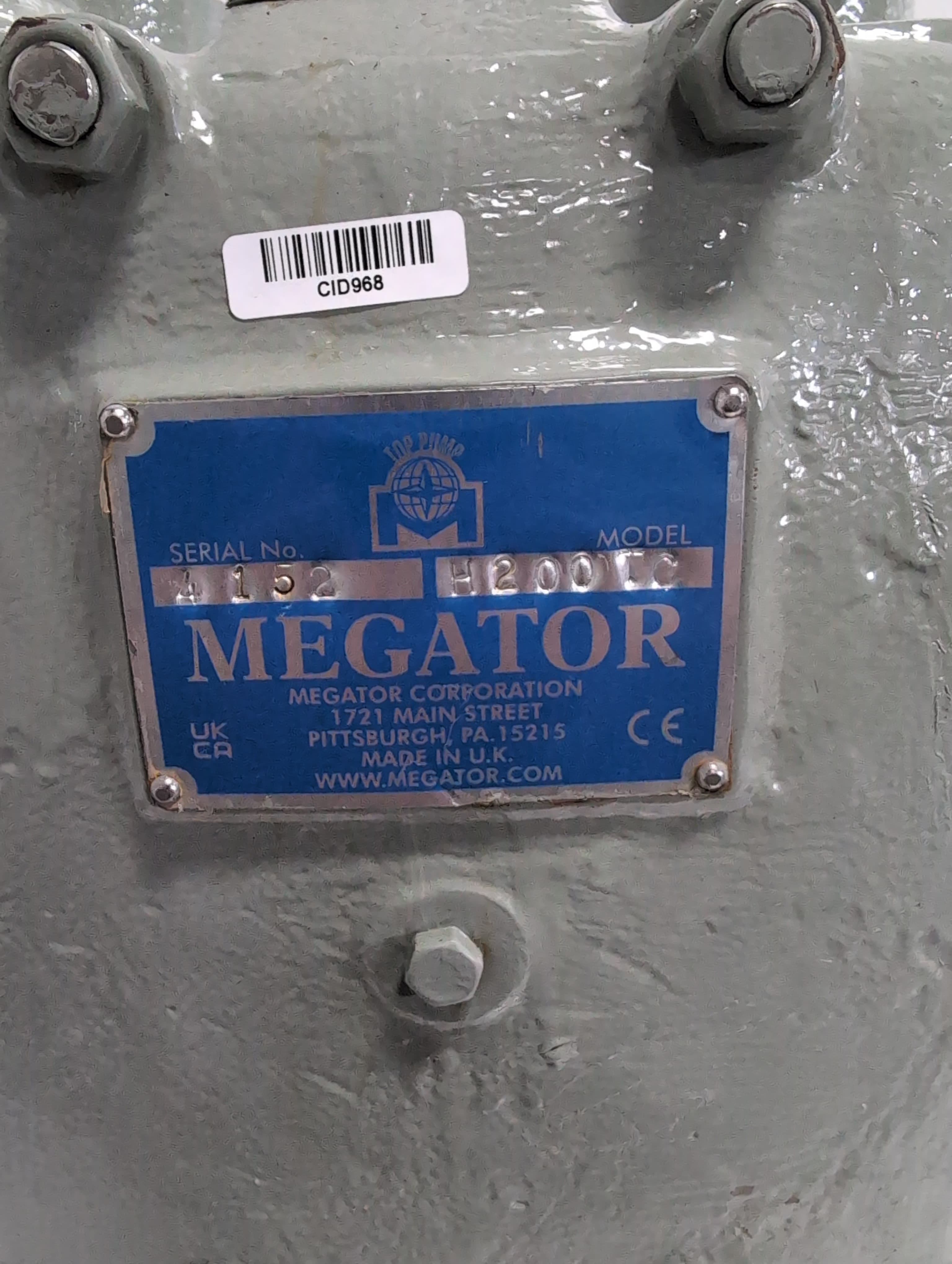 Megator H200TC Positive Displacement Pump, Sliding Shoe, 2"NPT, Cast Iron