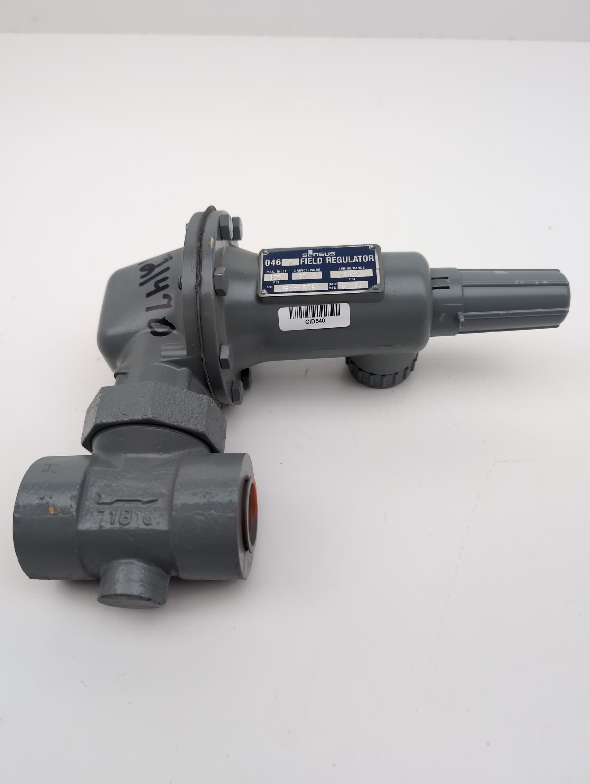 Sensus 046-2 1 NPT Gas Pressure Regulator with Internal Relief Valve