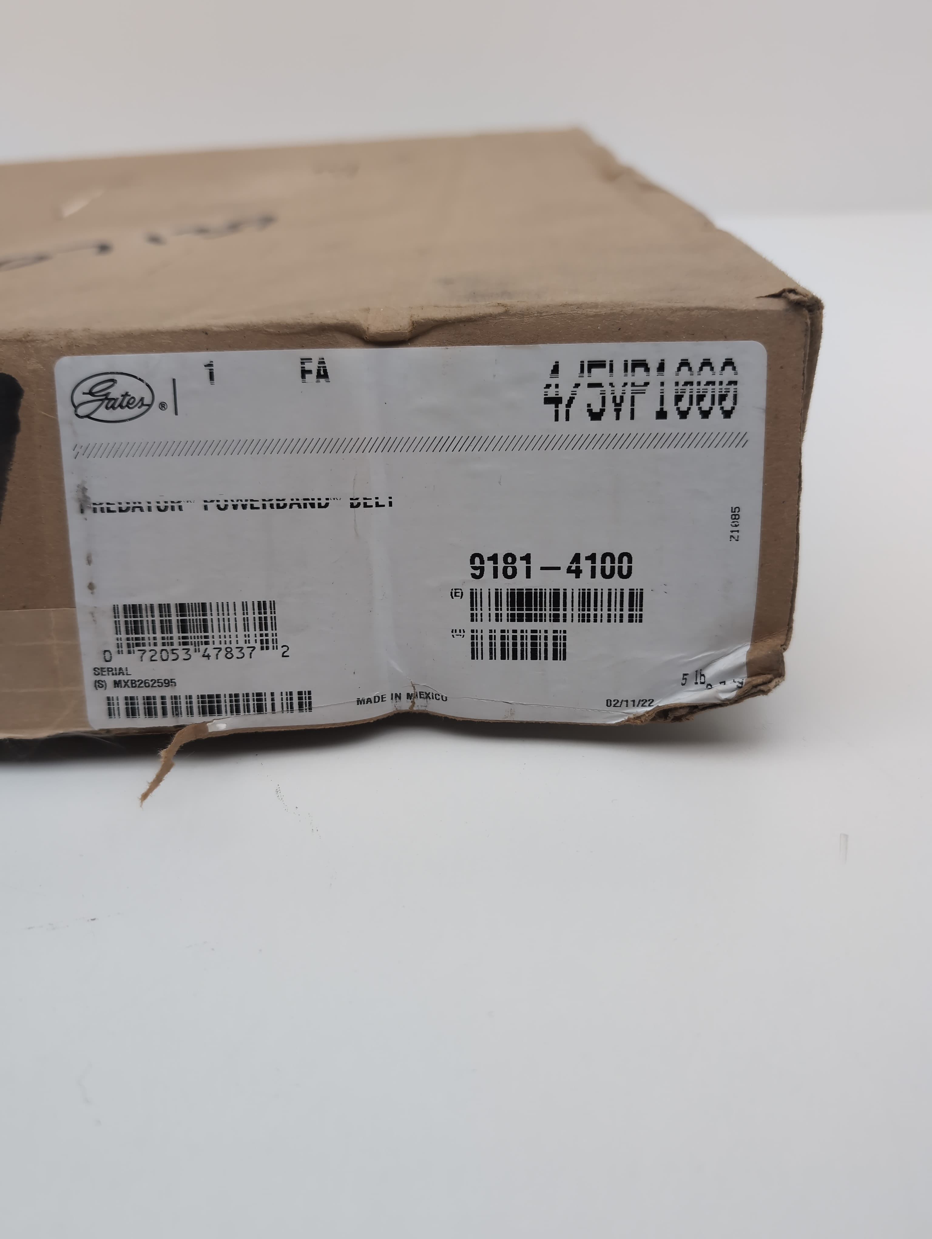 Gates 4/5 VP1000 (9181-41000 Predator PowerBand Heavy Duty V-Belt