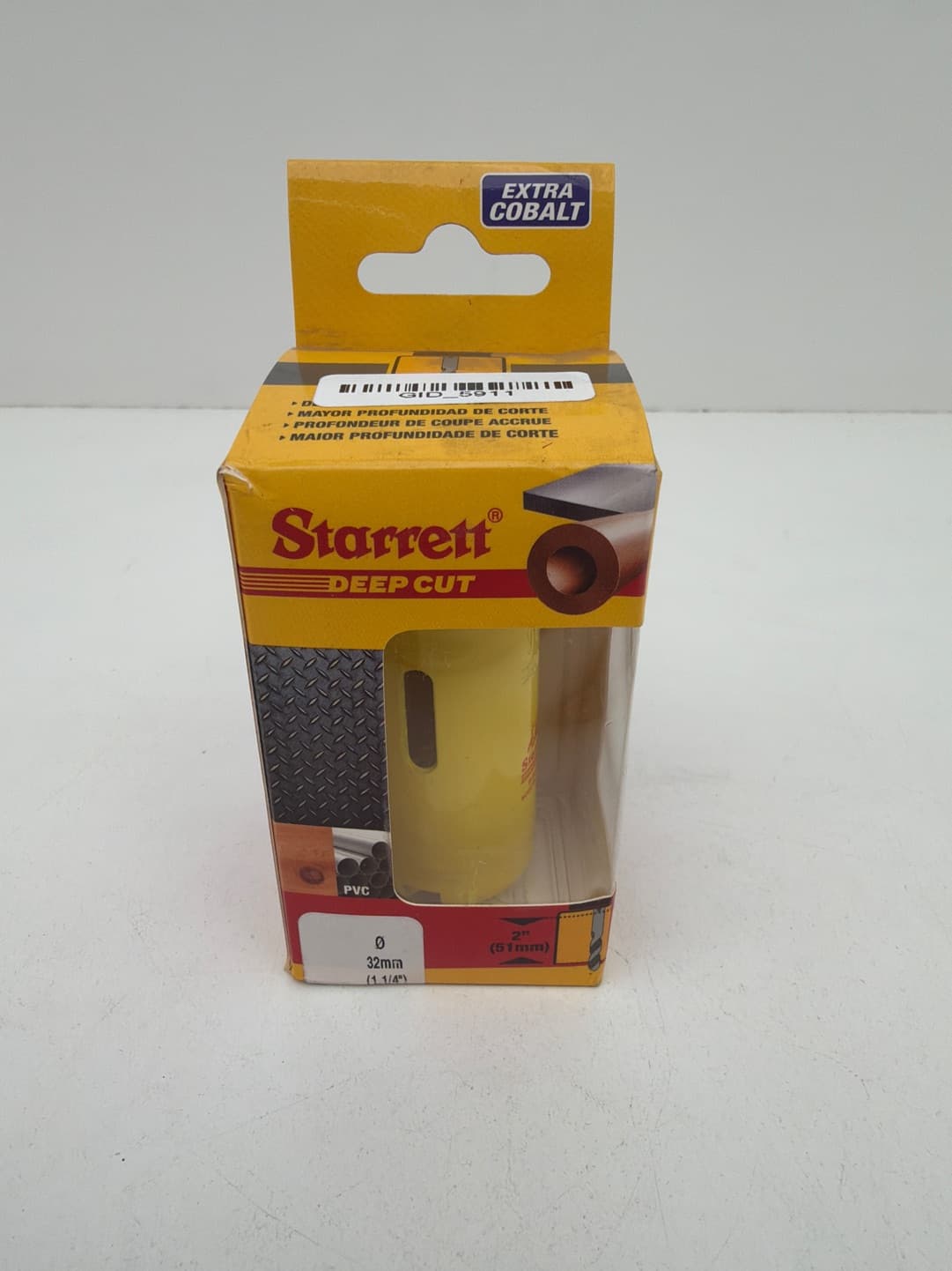 Starrett DCH0114-G Bi-Metal Deep Cut Hole Saw 1.1/4" x 2" Depth