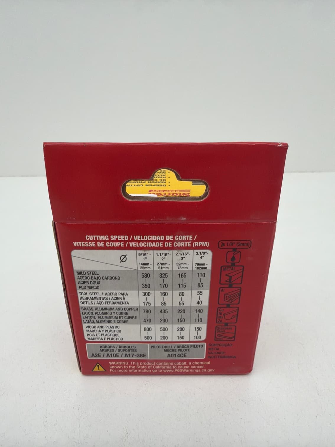 Starrett DCH0234-G Bi-Metal Deep Cut Hole Saw 2.3/4" x 2" Depth