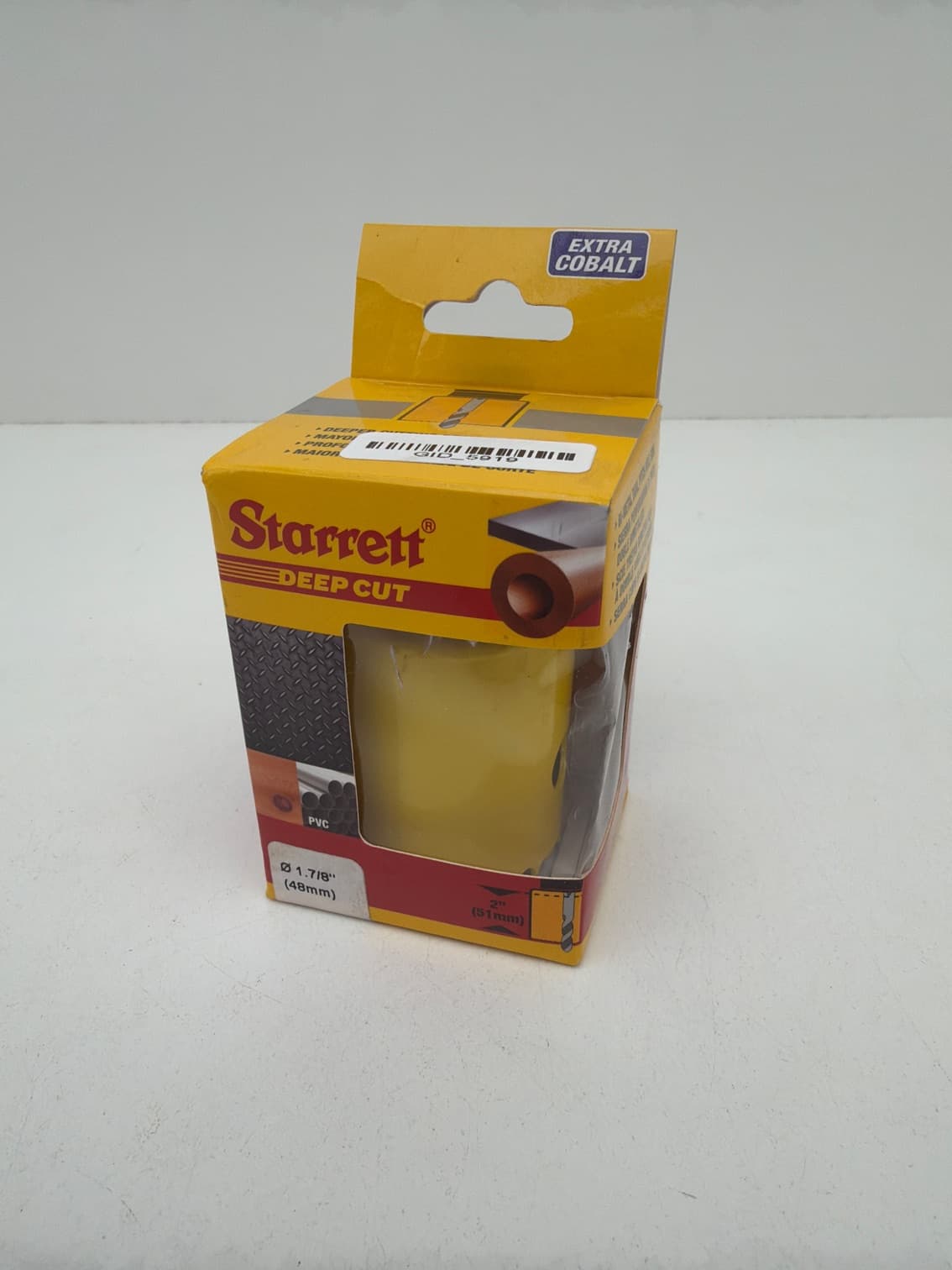Starrett DCH0178-G Bi-Metal Deep Cut Hole Saw 1.7/8" x 2" Depth