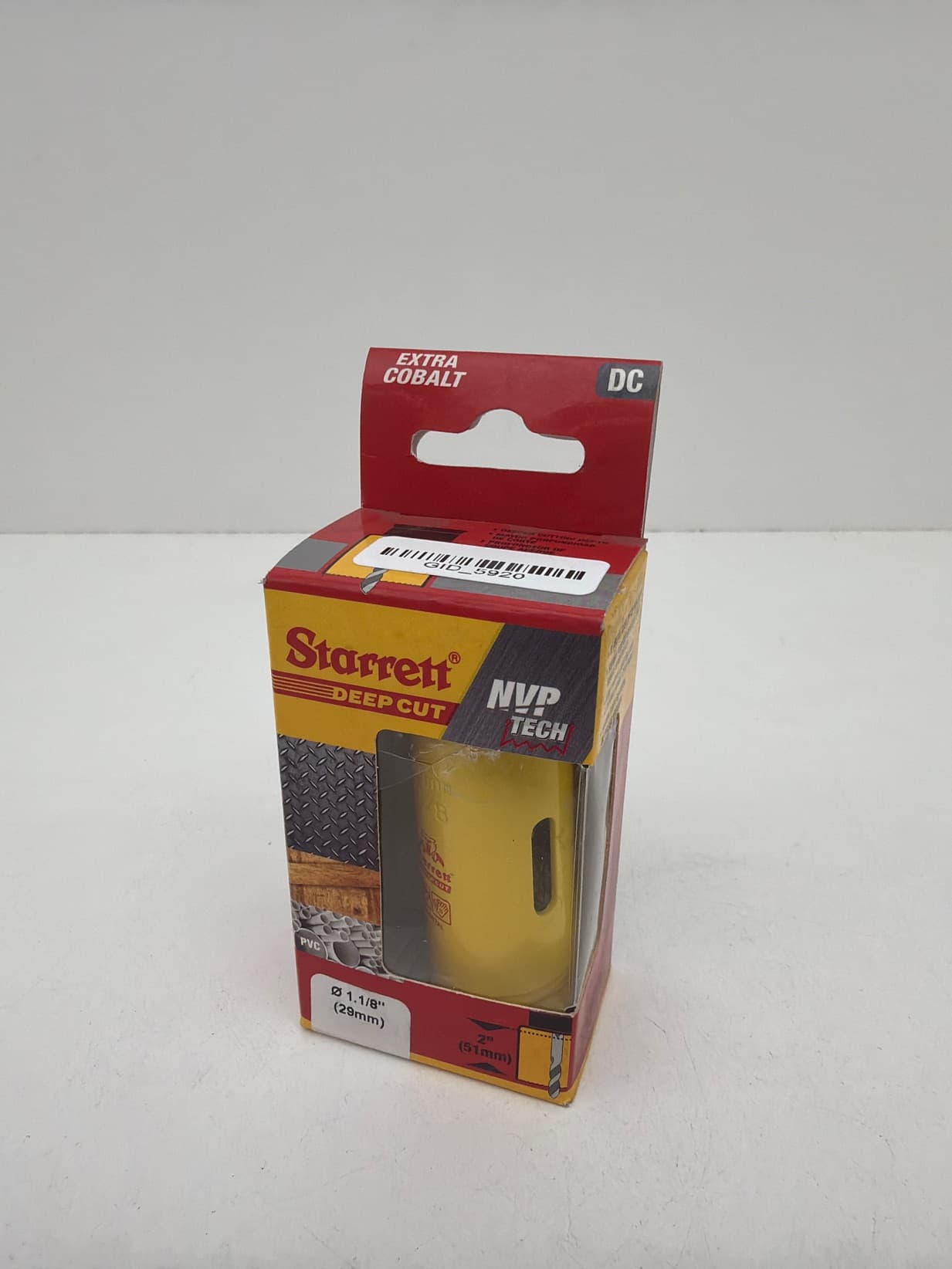 Starrett DCH0118-G Bi-Metal Deep Cut Hole Saw 1.1/8" x 2" Depth