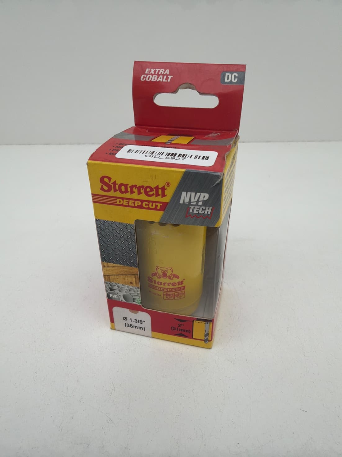 Starrett DCH0138-G Bi-Metal Deep Cut Hole Saw 1.3/8" x 2" Depth