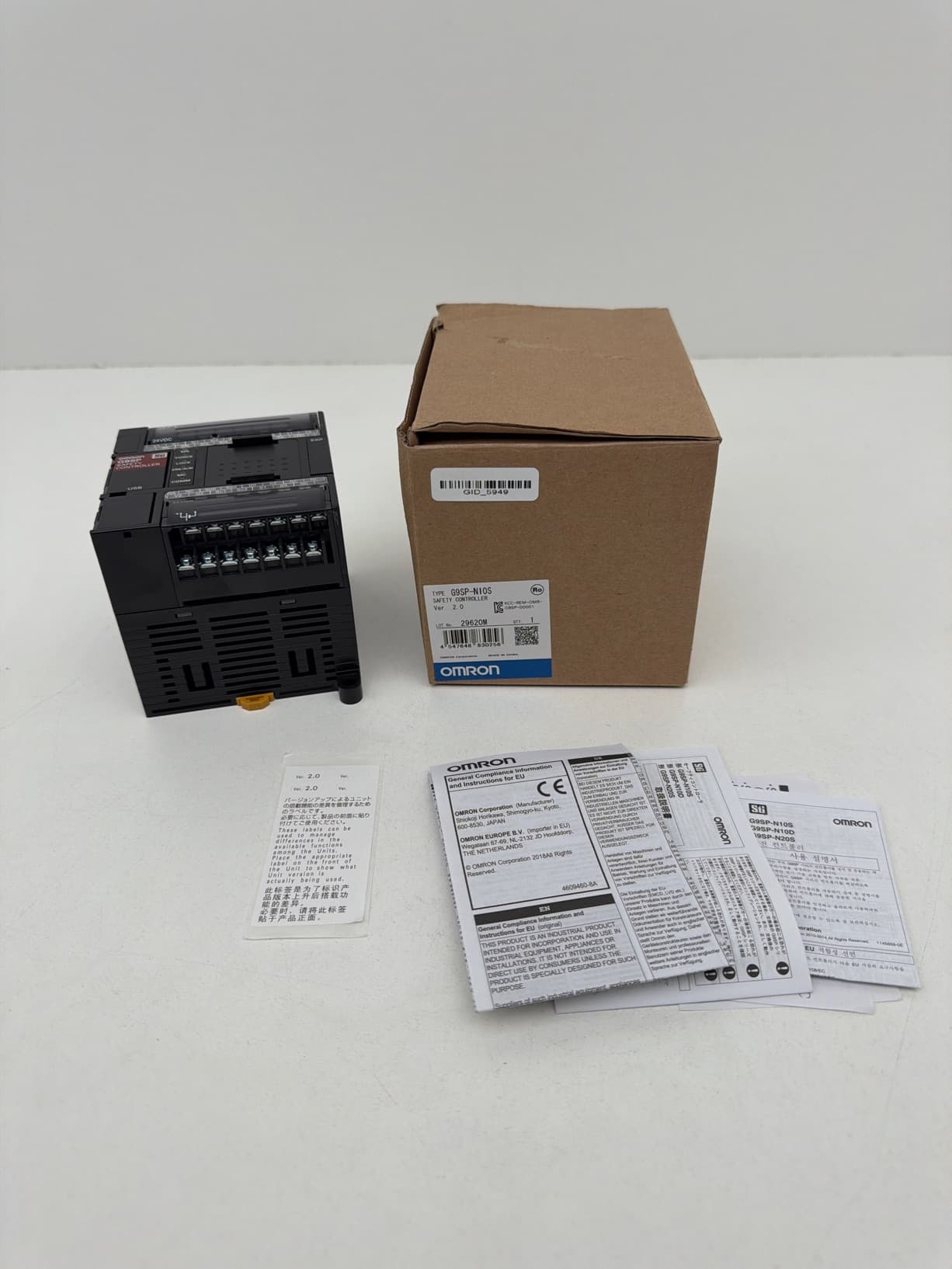 Omron G9SP-N10S Standalone Safety Controller, Ver. 2.0