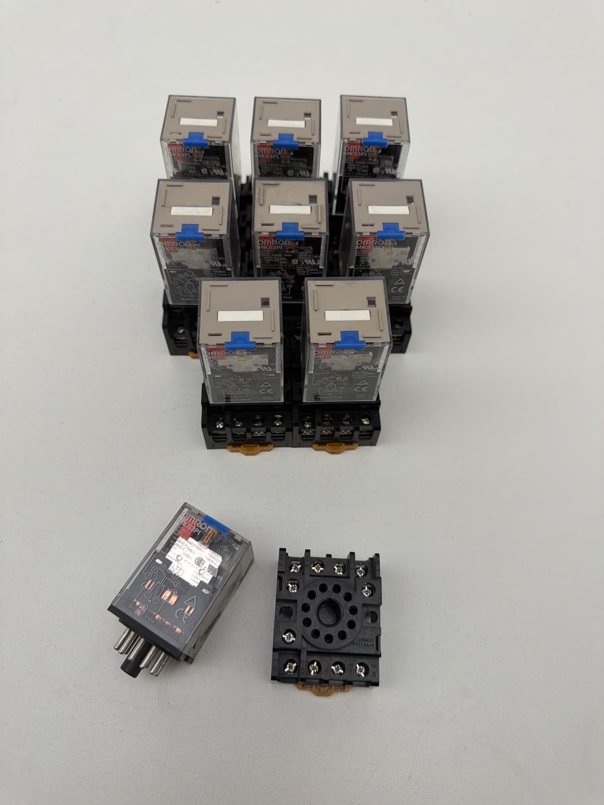 Omron MKS3PI General Purpose Relay, 3PDT, 24VDC, 10A, 11-Pin w/ PF113A-E Socket
