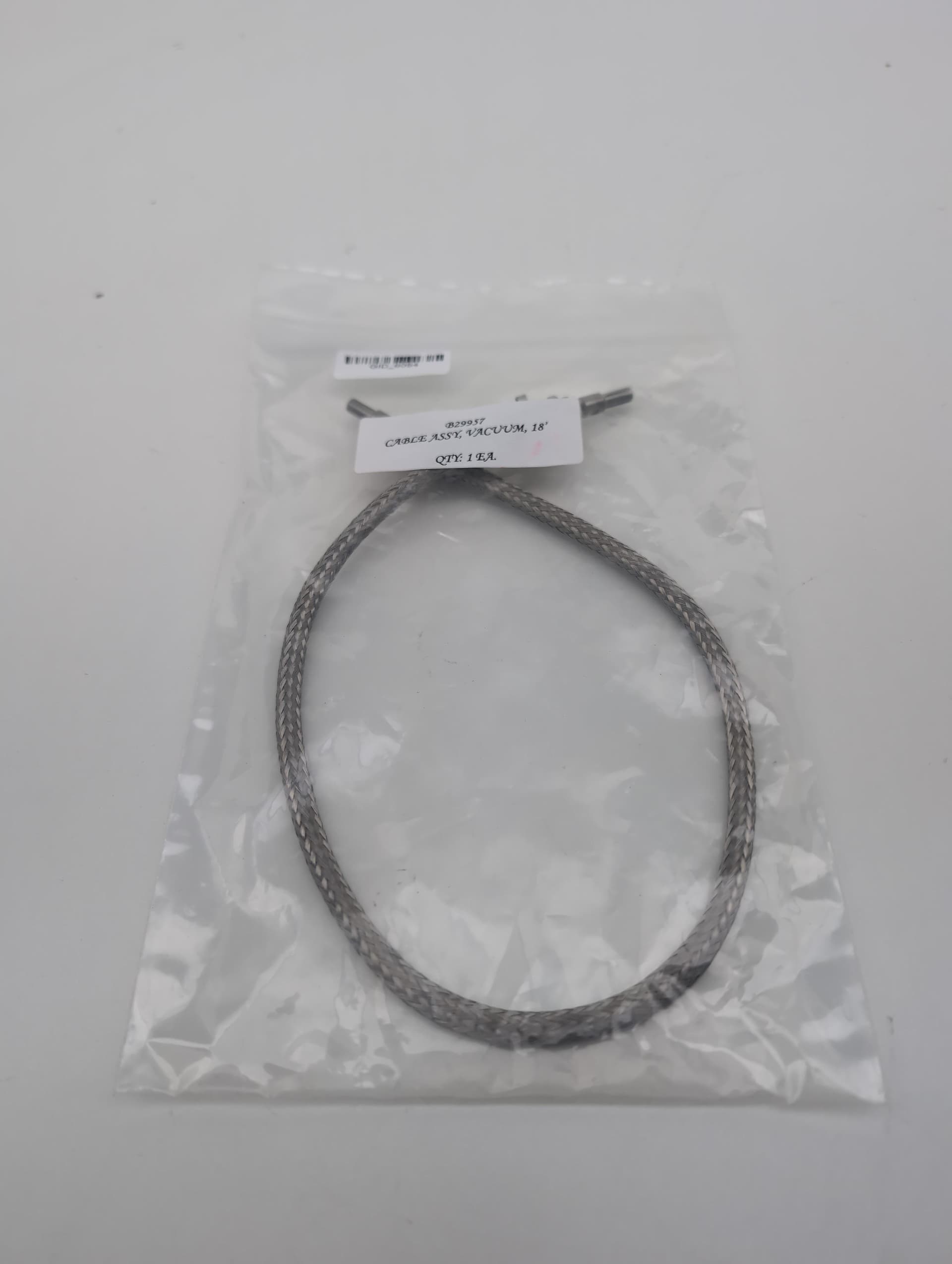 Intlvac 40416 (C30068) Mark I Ion Source , Vacuum Cable Assembly 18"