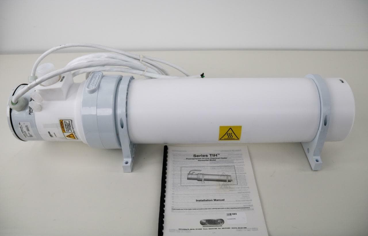 Process Technology TIH 12-63COHRR Fluoropolymer (PTFE) In-Line Chemical Heater