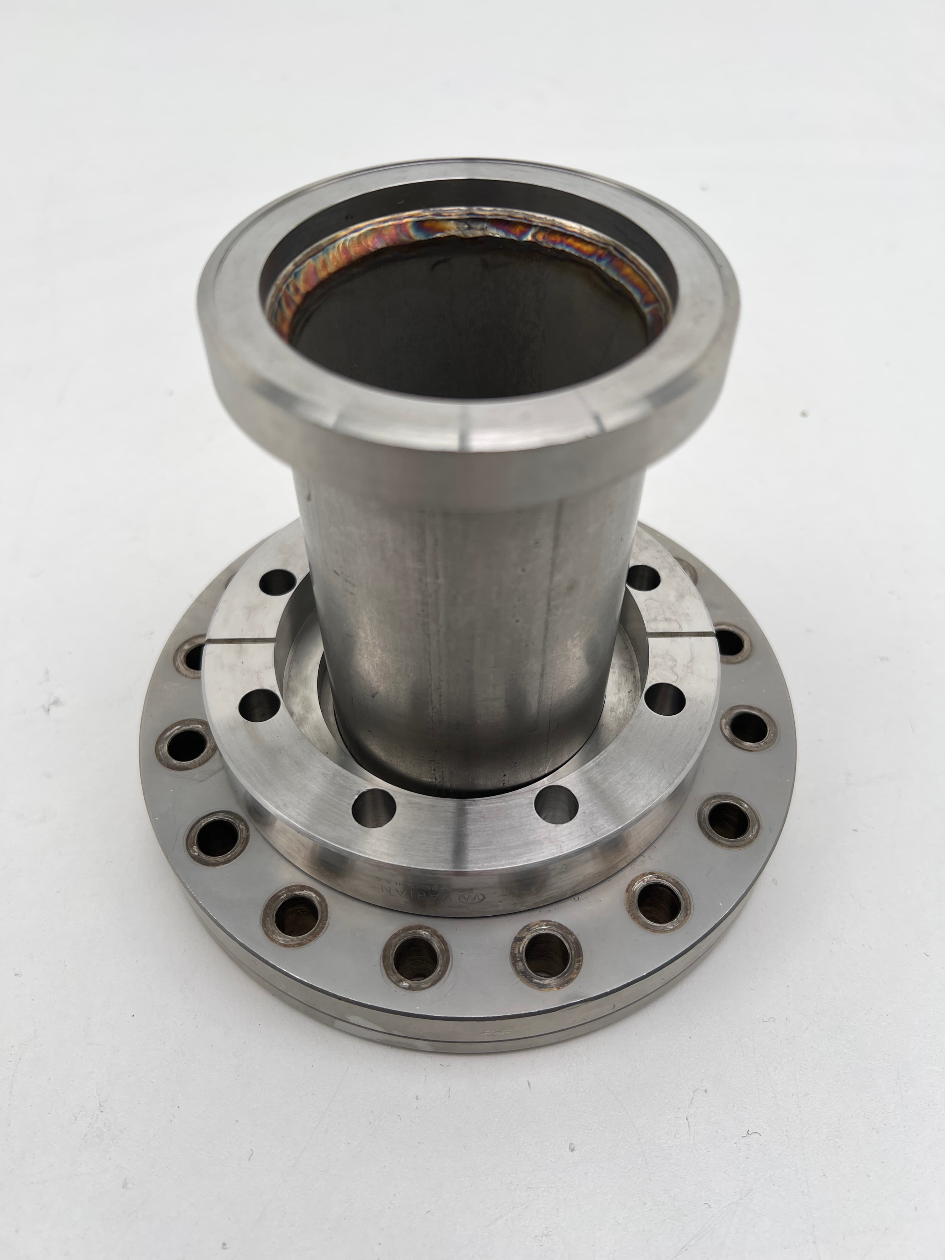 DN100CF 6.00" OD to DN63CF 4.50" OD UHV Vacuum Straight Reducing Nipple, 304SS,