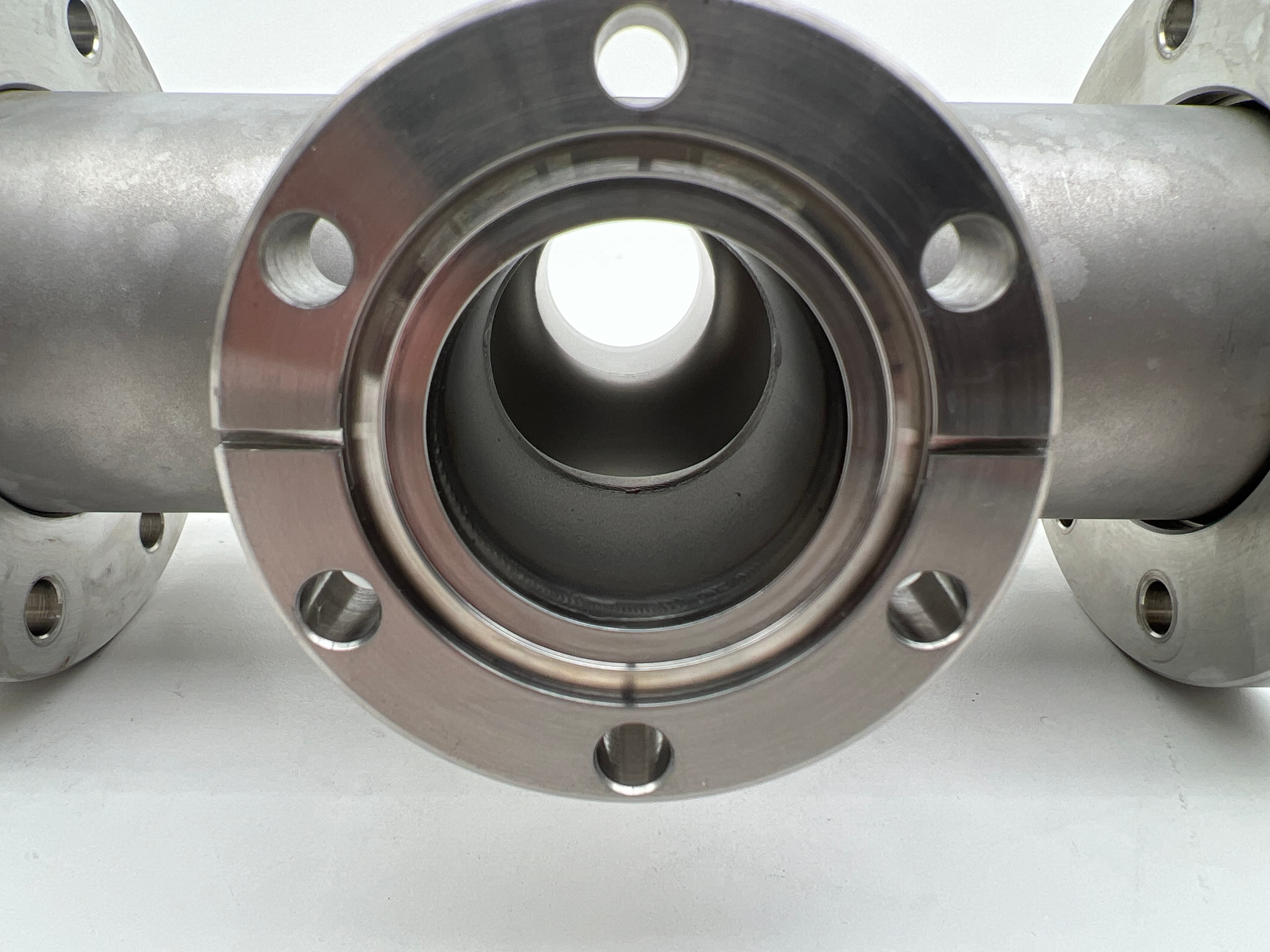 MDC DN63CF 4.50" OD to DN35CF-DN40CF 2.75" OD ConFlat UHV 4-Way Reducing Cross,