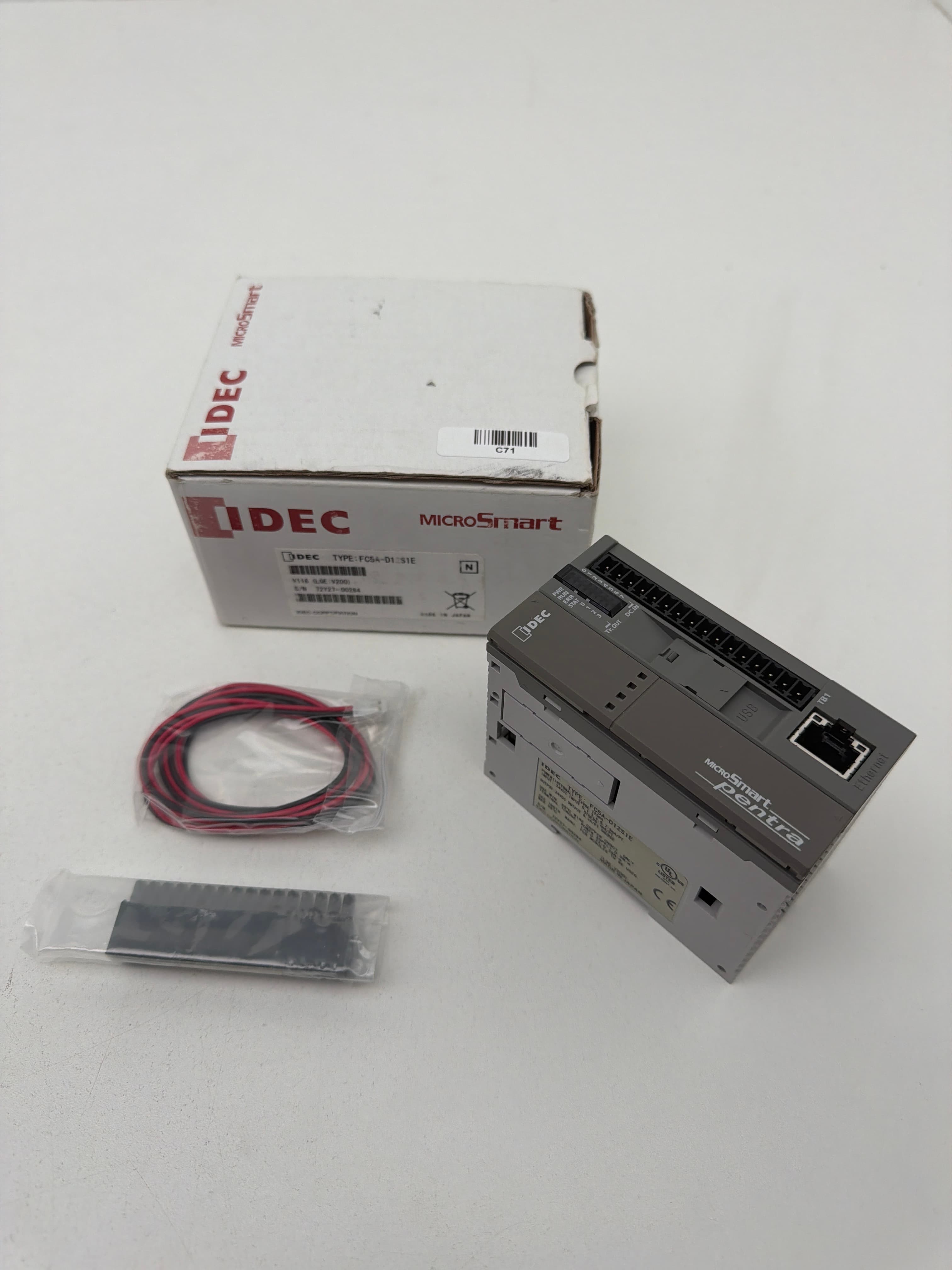 IDEC FC5A-D12S1E MicroSmart Pentra PLC Module 24VDC 8IN / 4OUT RJ45 RS232 RS485