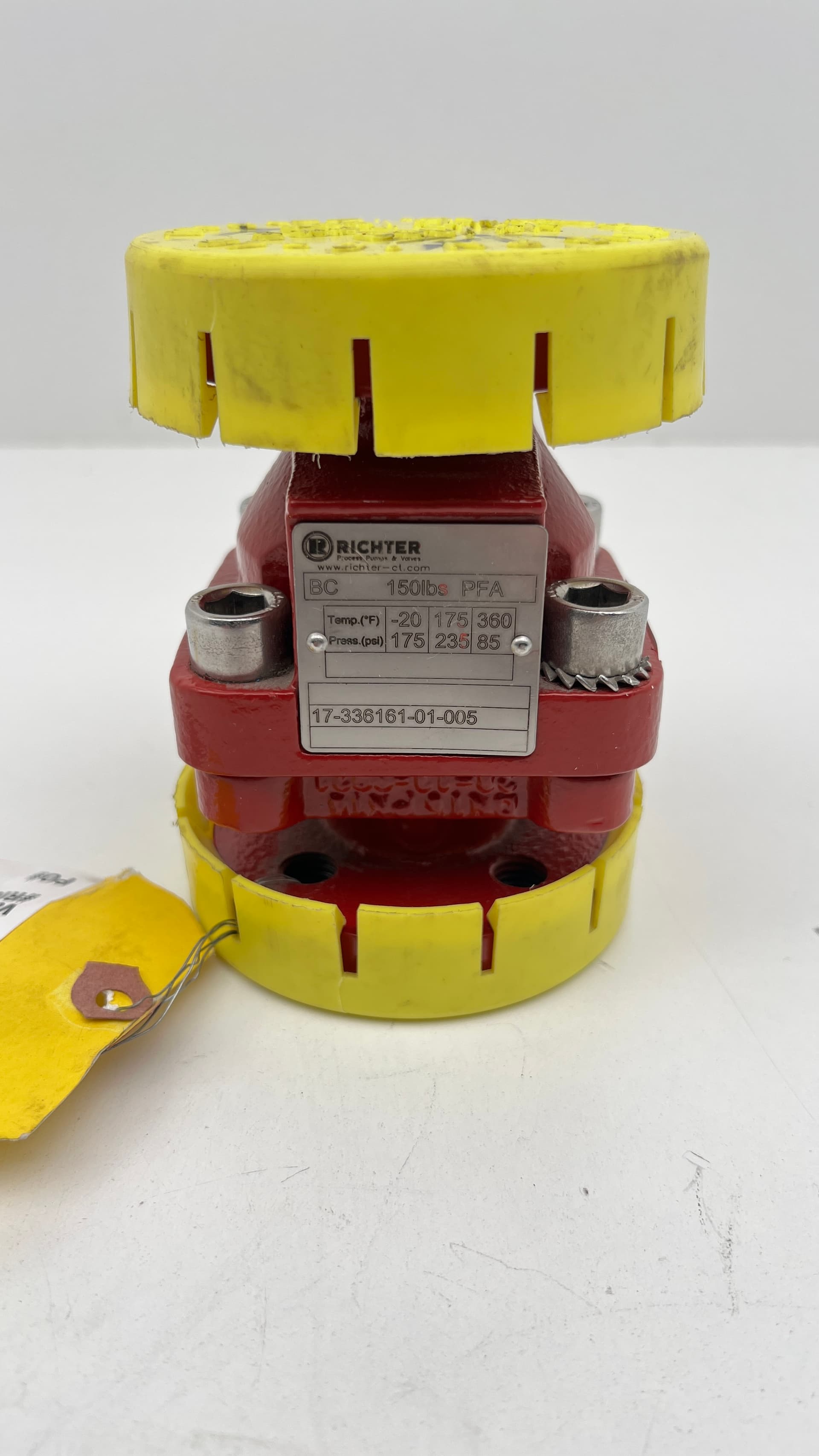 Richter 17-336161-01-005 1/2" PFA Lined Solid PTFE Ball Check Valve