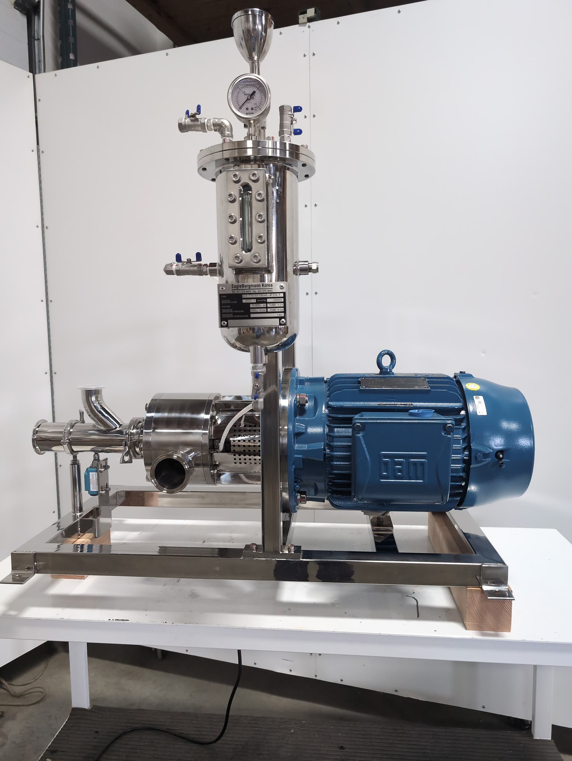 TSI Korea Solu Mix SLM-40K Inline High Shear mixing Pump for Battery Binder