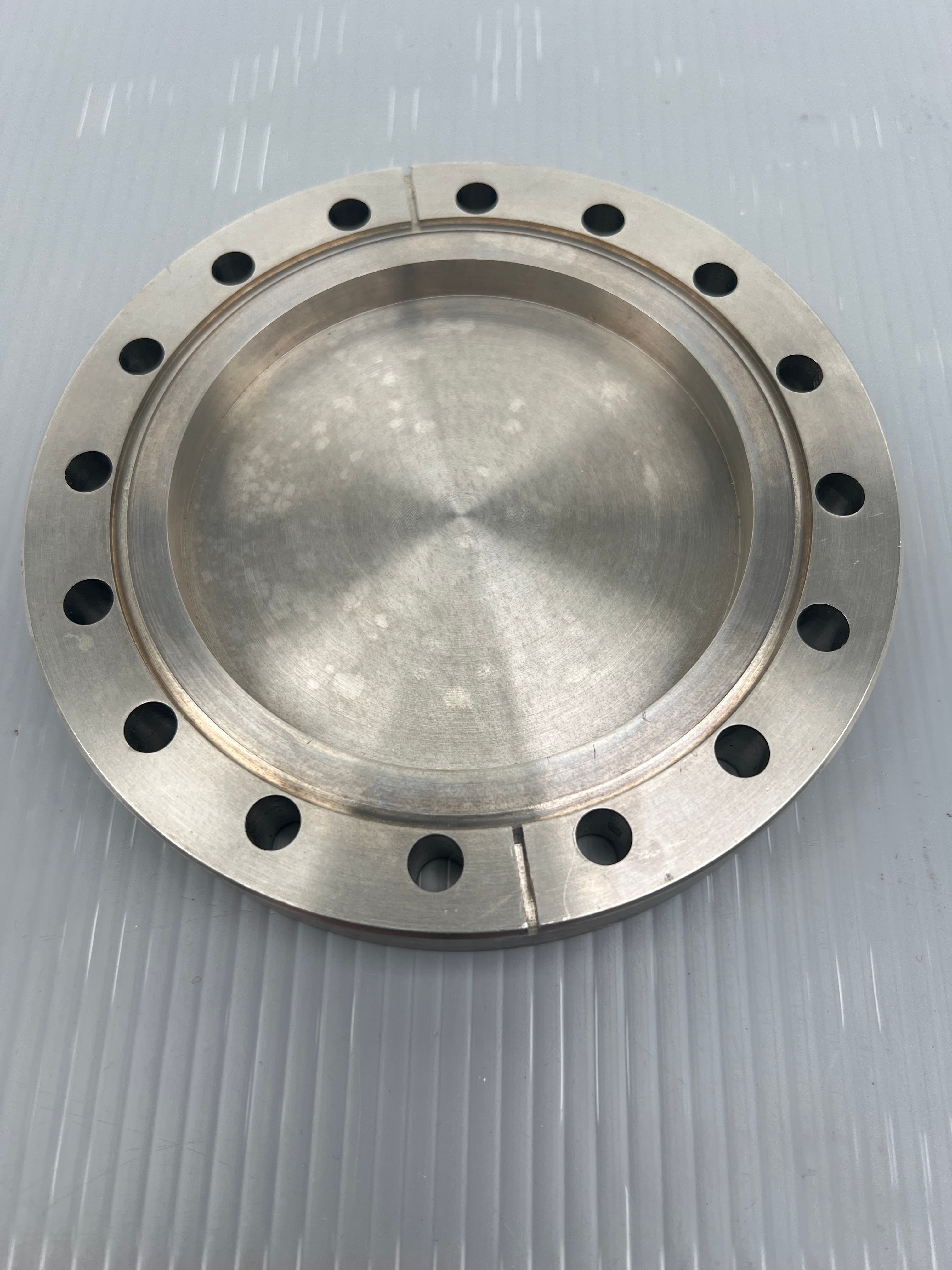 Vacuum UHV DN100CF 6.00" OD Fixed Conflat Blank, 304SS