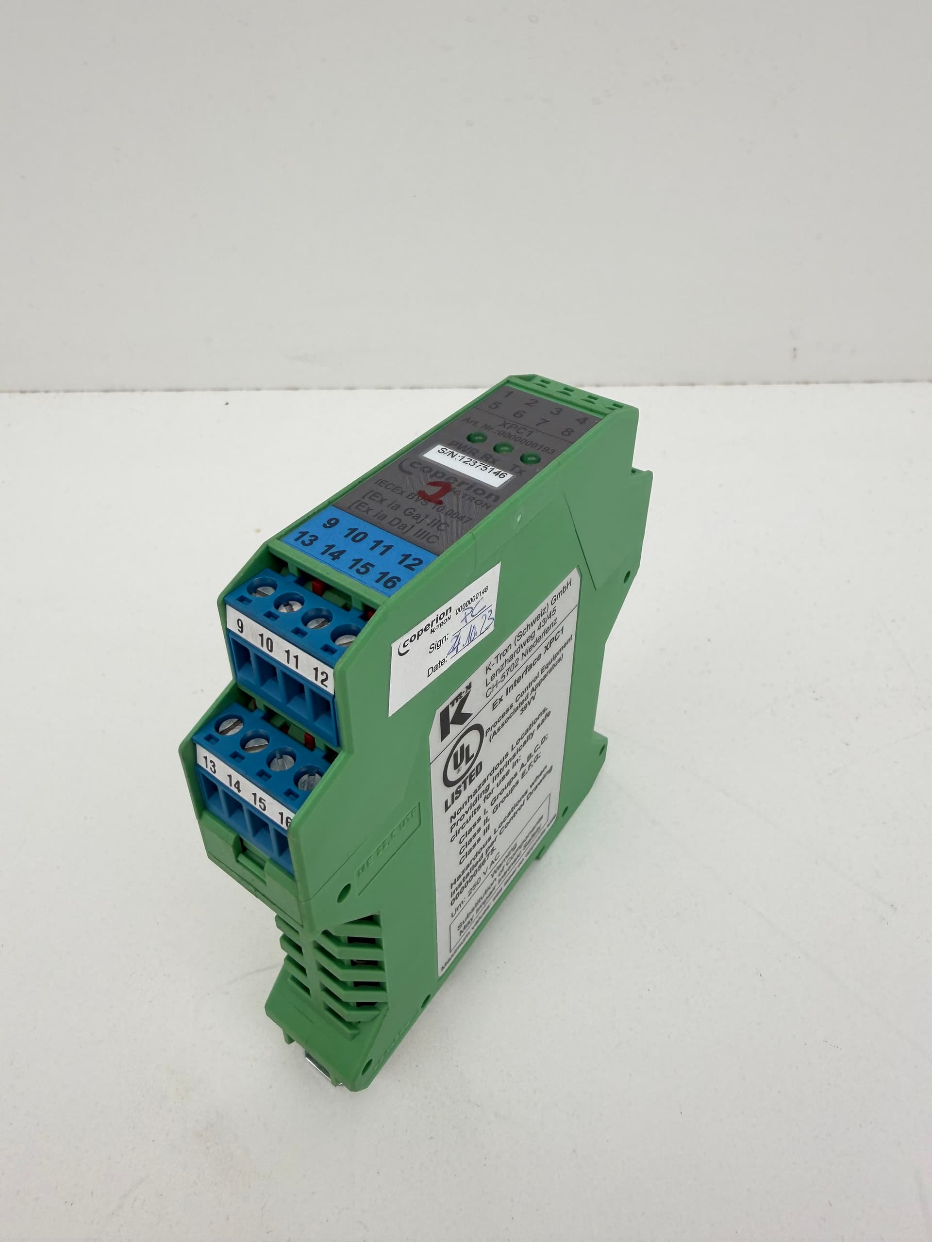 K-Tron Coperion XPC1 EX Interface Module 0000000193 CH-5702