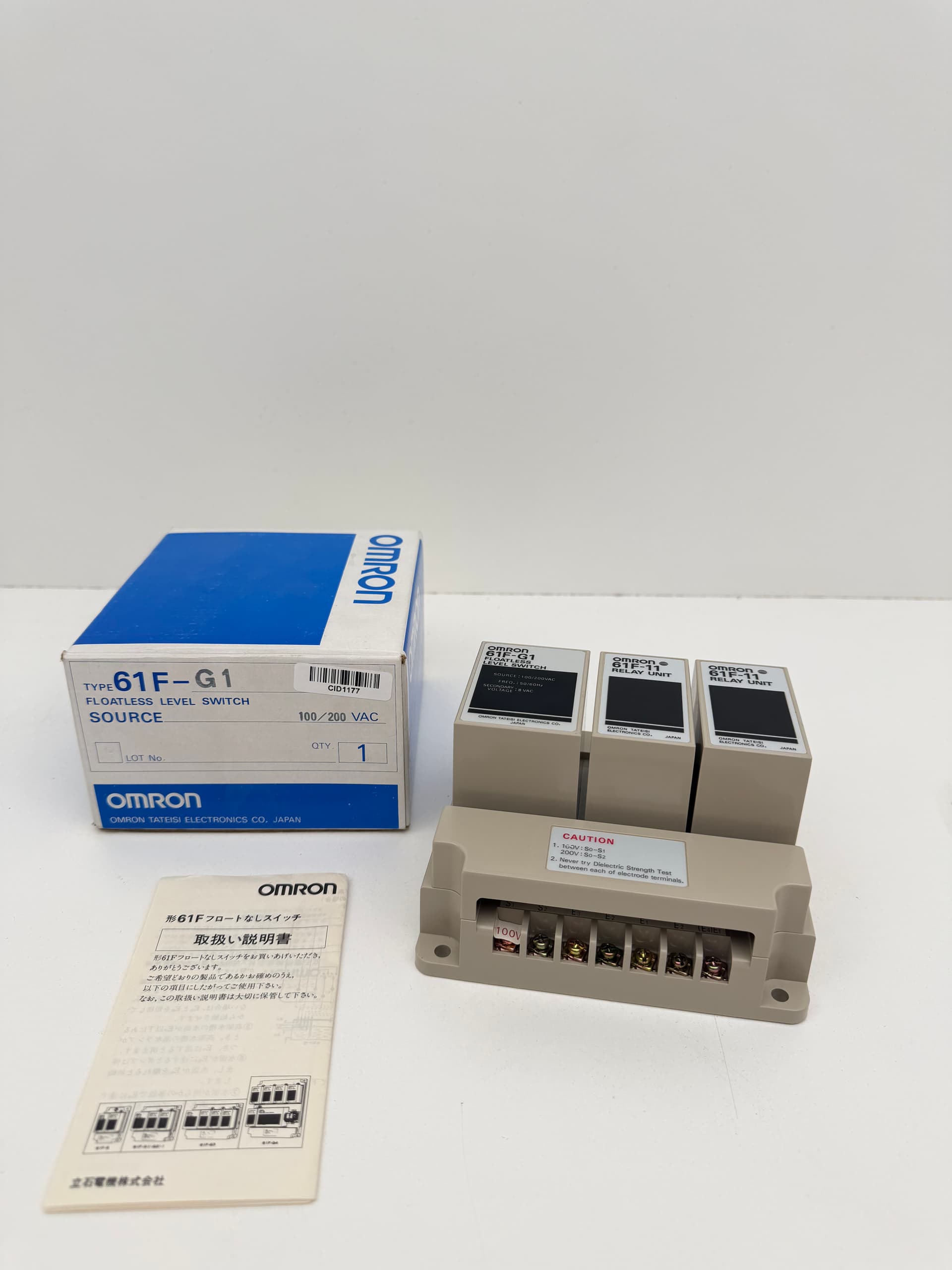 Omron 61F-G1 Floatless Level Switch 61F-11 Relay Unit Liquid Level Controller