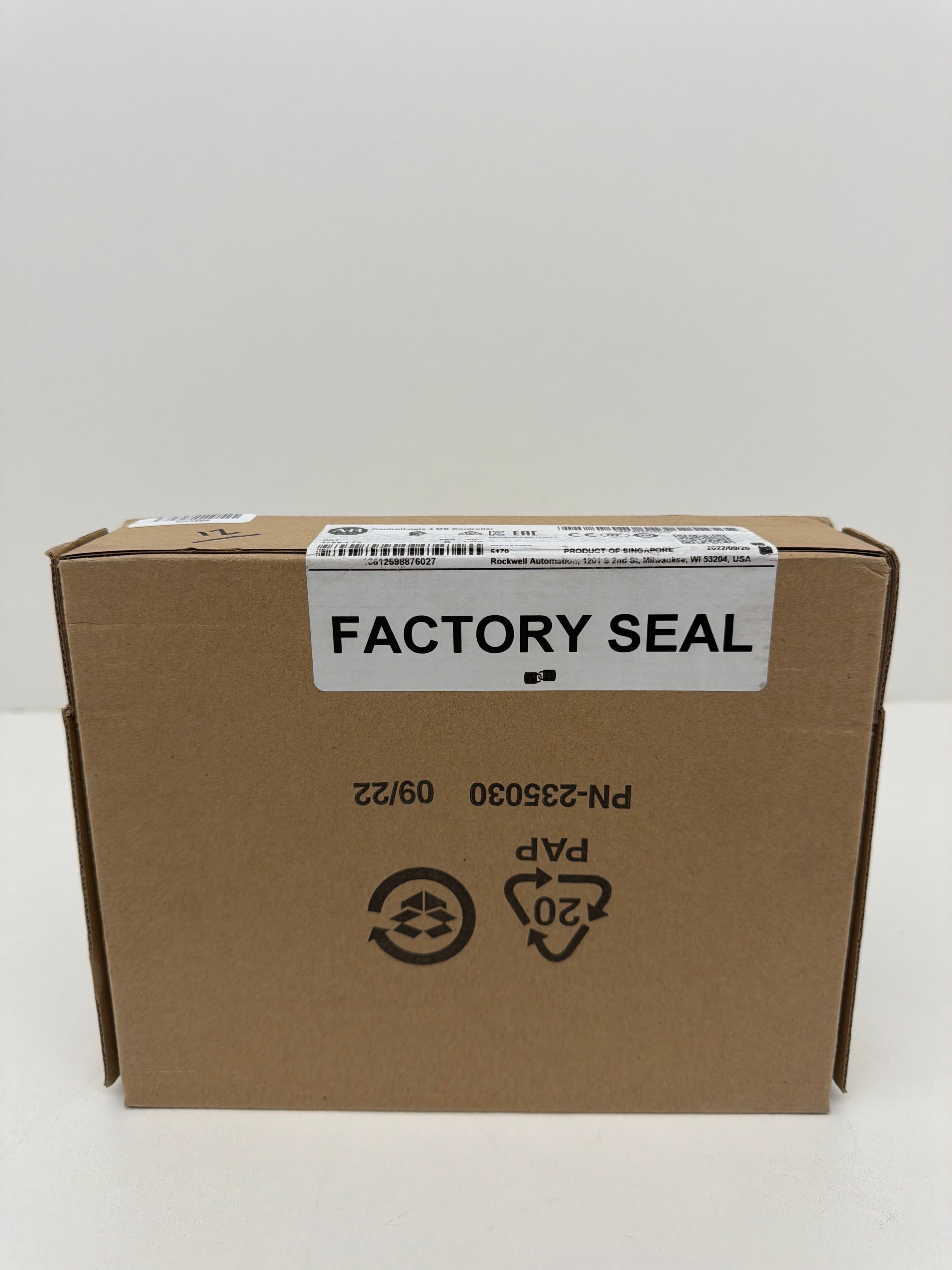Allen-Bradley 1756-L72 ControlLogix 4MB Controller, Ser B, FW1.010, PN-114256